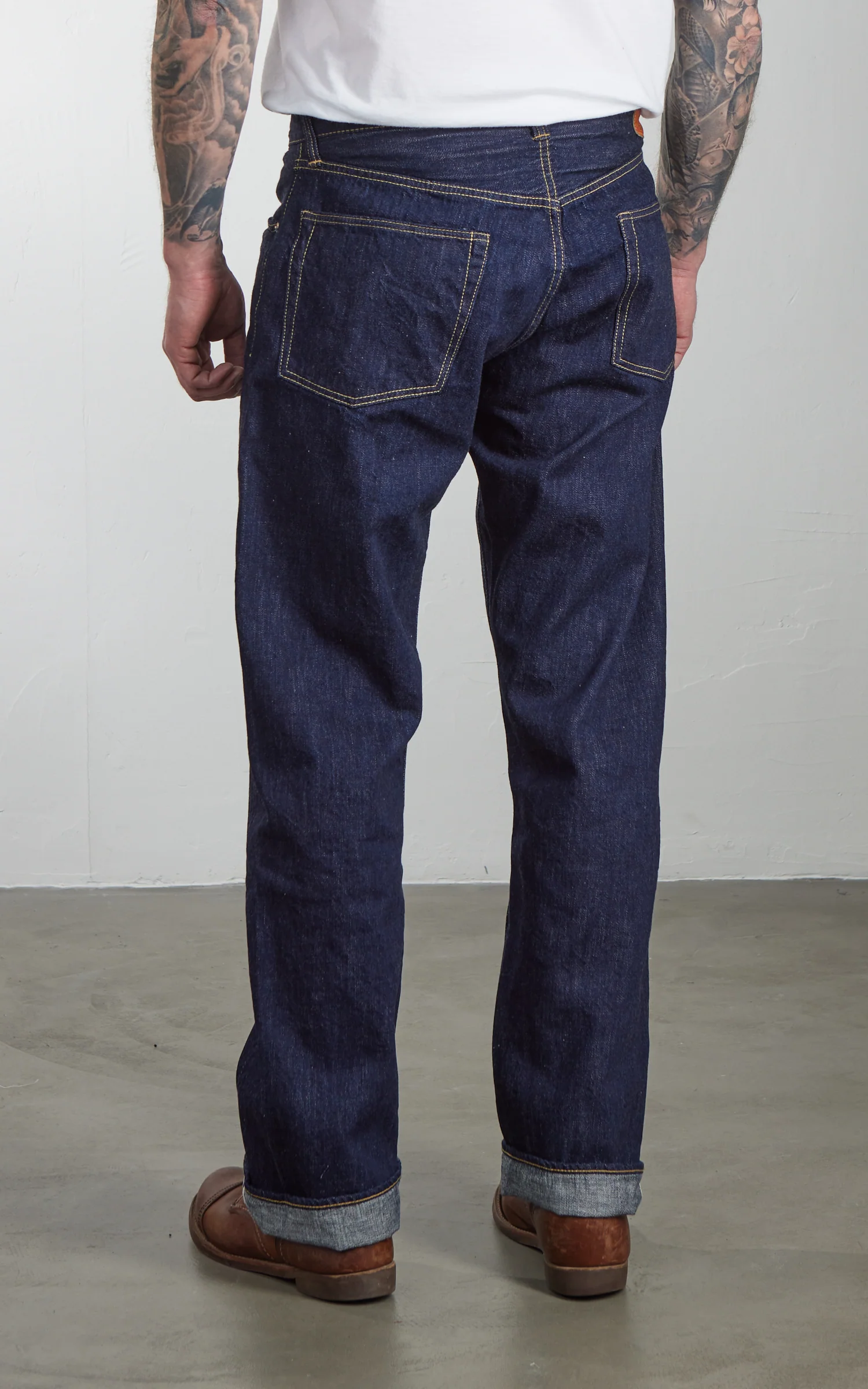 Fullcount S0105SSW WWII Model Denim Pants One Wash Indigo 11.5oz - Image 5