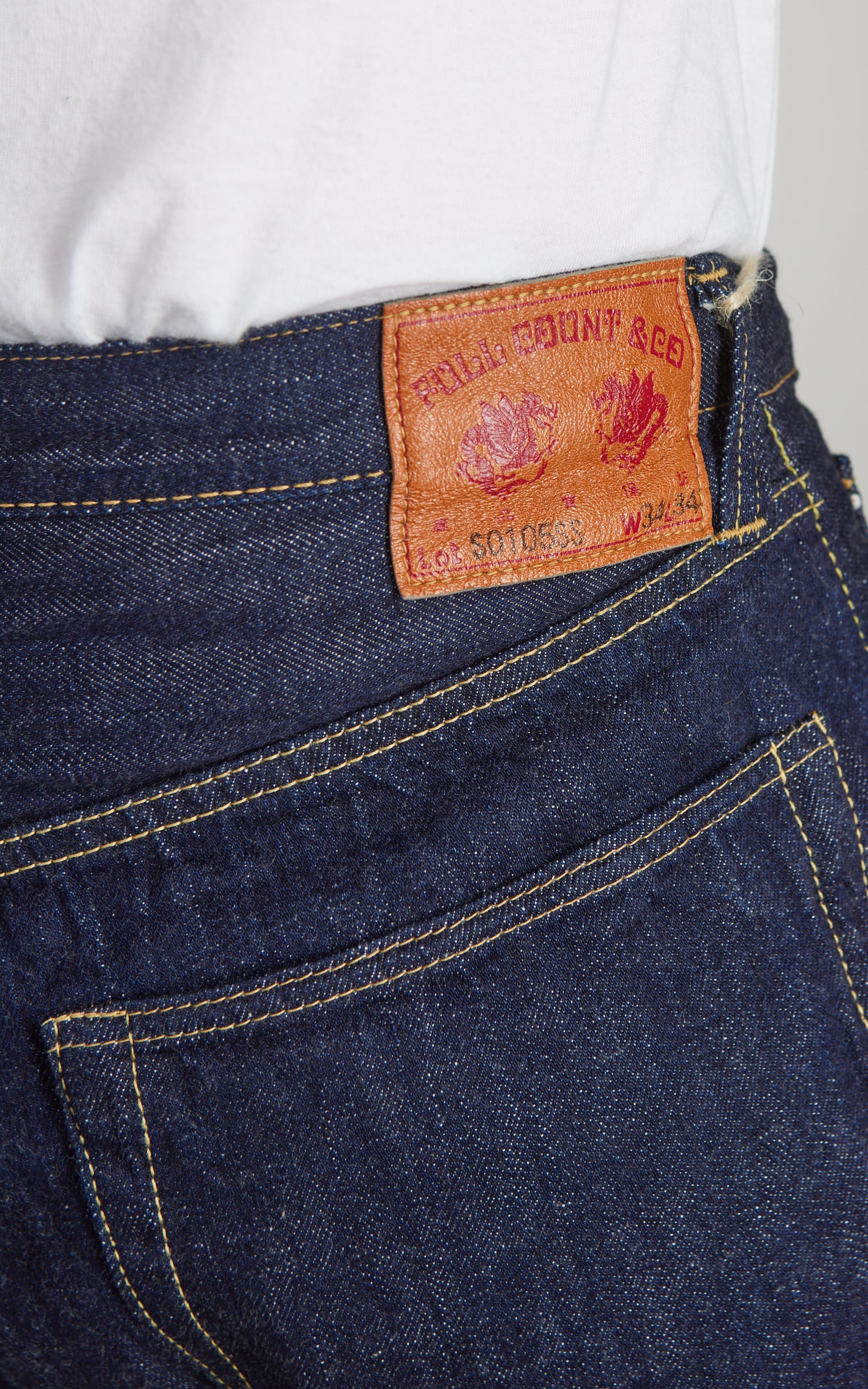 Fullcount S0105SSW WWII Model Denim Pants One Wash Indigo 11.5oz - Image 6