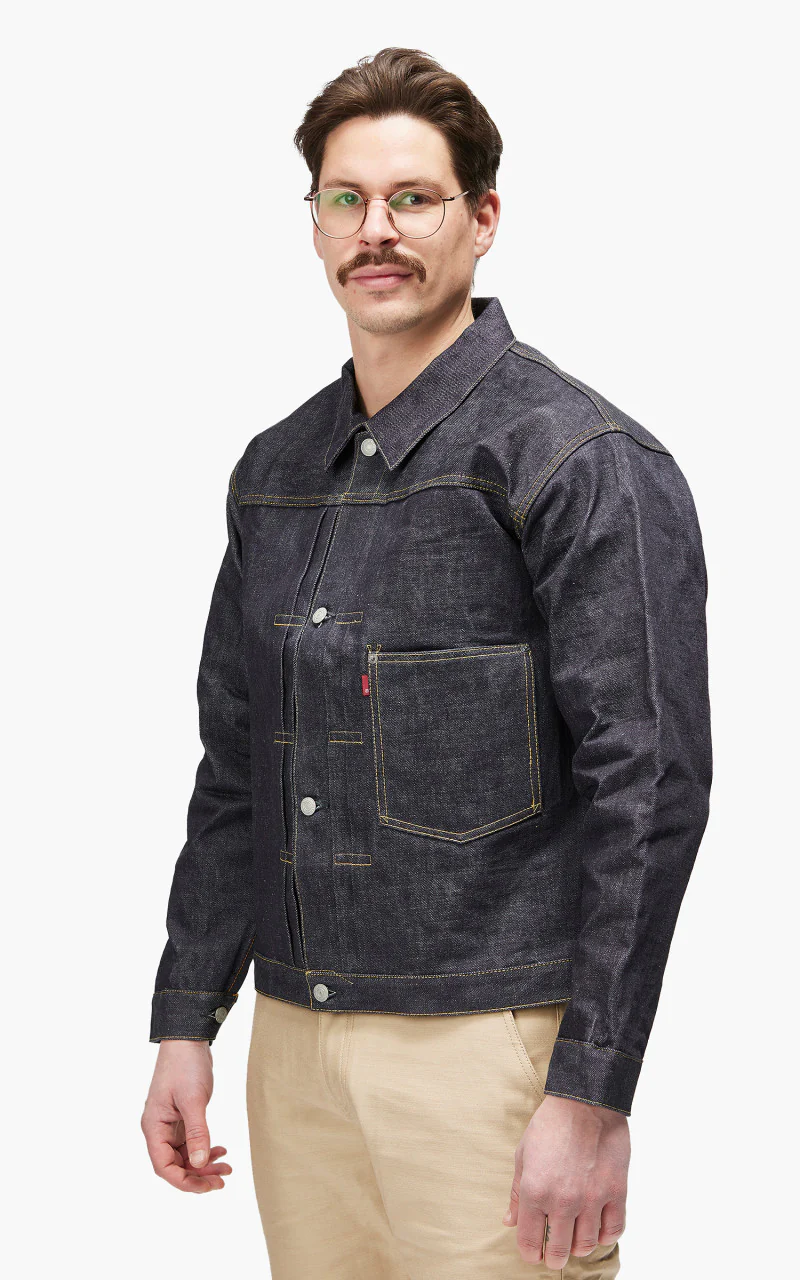 Fullcount S2107XX Type 1 WWII Model Denim Jacket "30th Anniversary" Indigo 14.4oz - Image 4