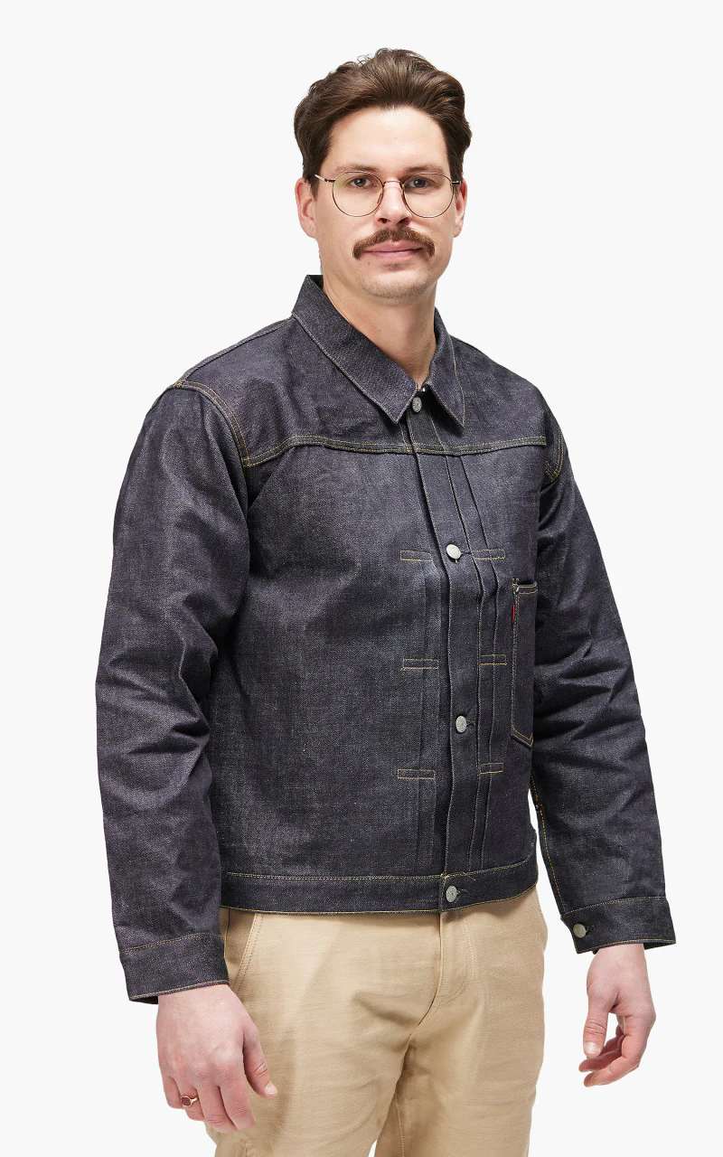 Fullcount S2107XX Type 1 WWII Model Denim Jacket "30th Anniversary" Indigo 14.4oz - Image 5