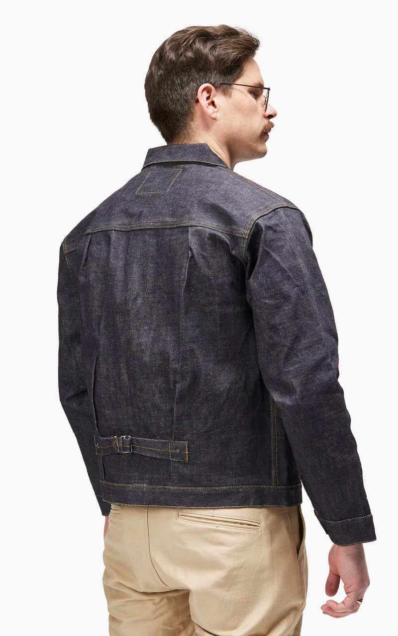Fullcount S2107XX Type 1 WWII Model Denim Jacket "30th Anniversary" Indigo 14.4oz - Image 6