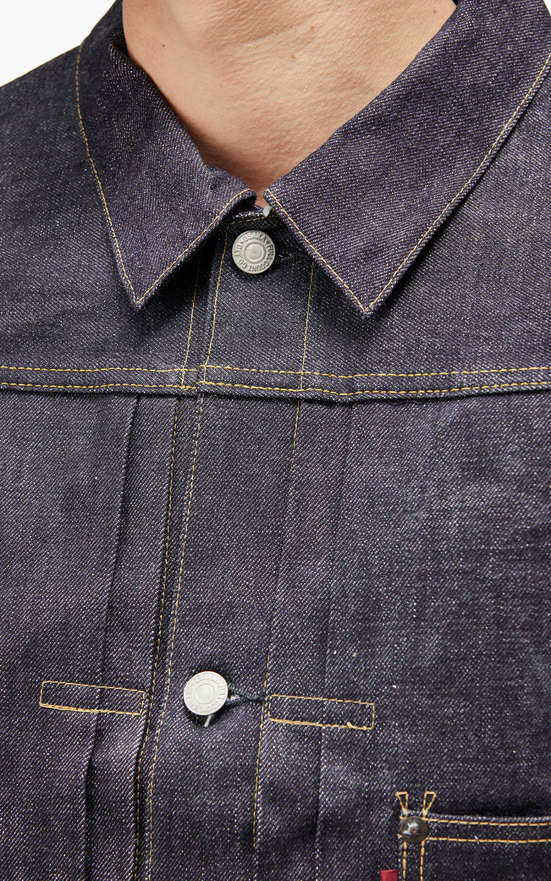 Fullcount S2107XX Type 1 WWII Model Denim Jacket "30th Anniversary" Indigo 14.4oz - Image 7