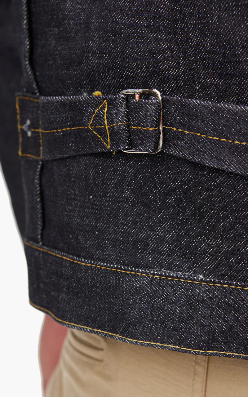 Fullcount S2107XX Type 1 WWII Model Denim Jacket "30th Anniversary" Indigo 14.4oz - Image 8