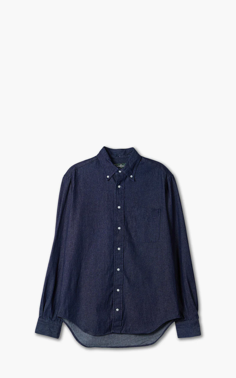 Gitman Vintage Button Down L/S Shirt Dark Denim Navy