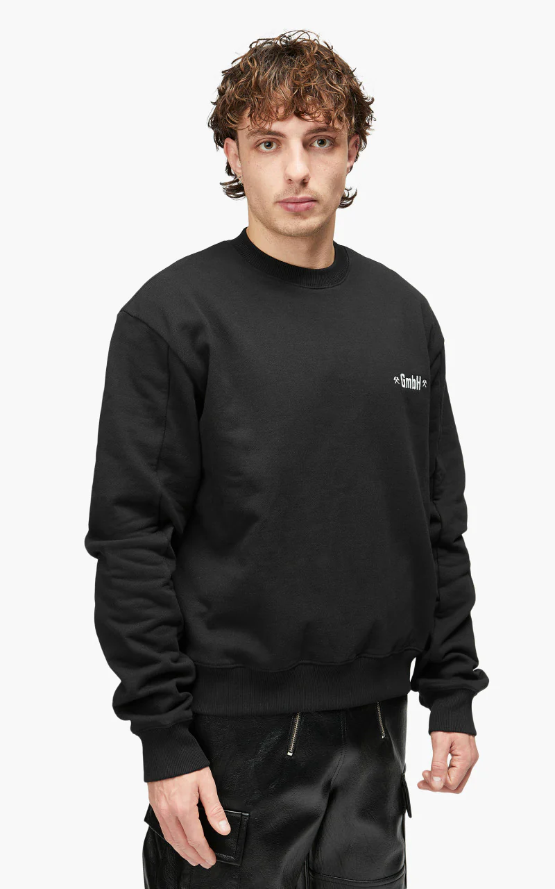 GmbH Berg Crewneck W Screensprint Black - Image 5