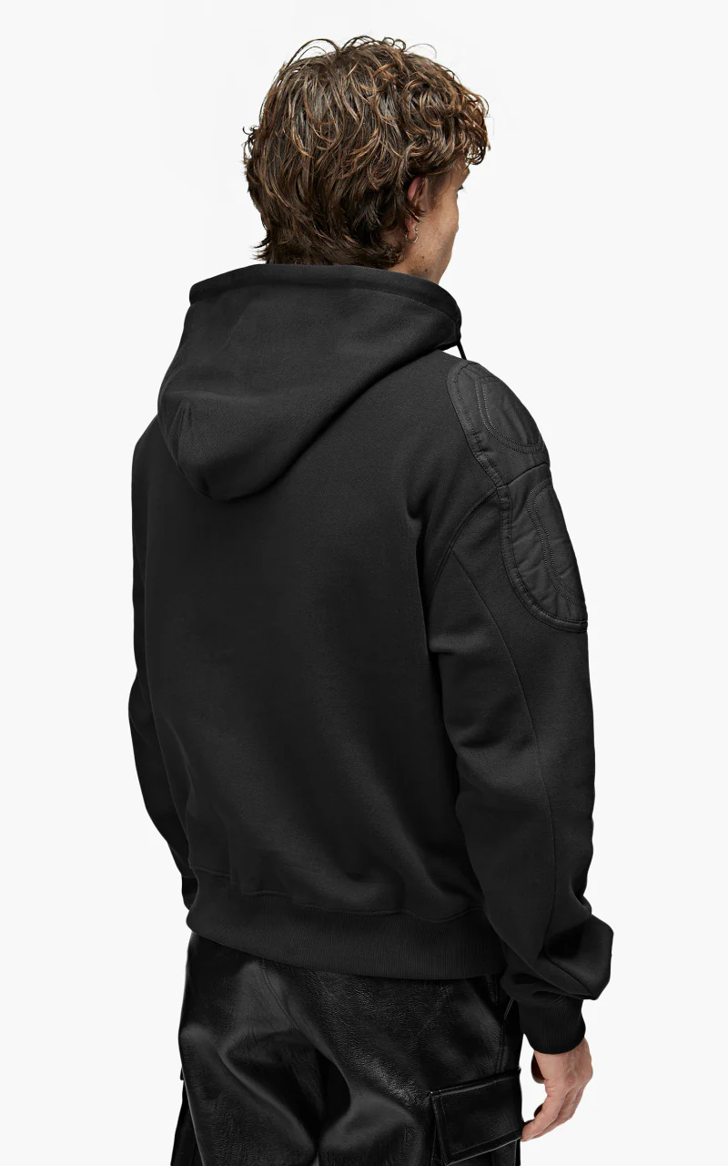 GmbH Murad Jersey Jacket With Extended Collar Black - Image 5