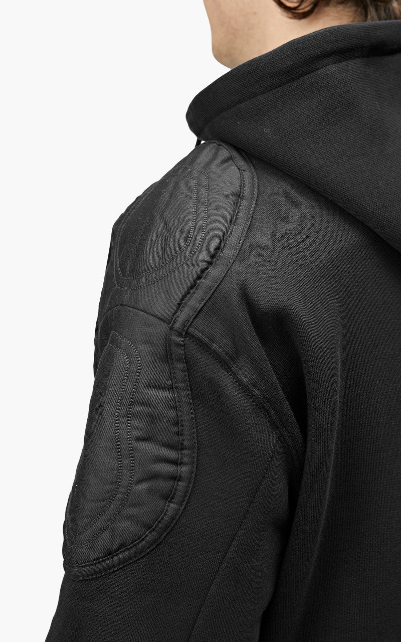 GmbH Murad Jersey Jacket With Extended Collar Black - Image 6