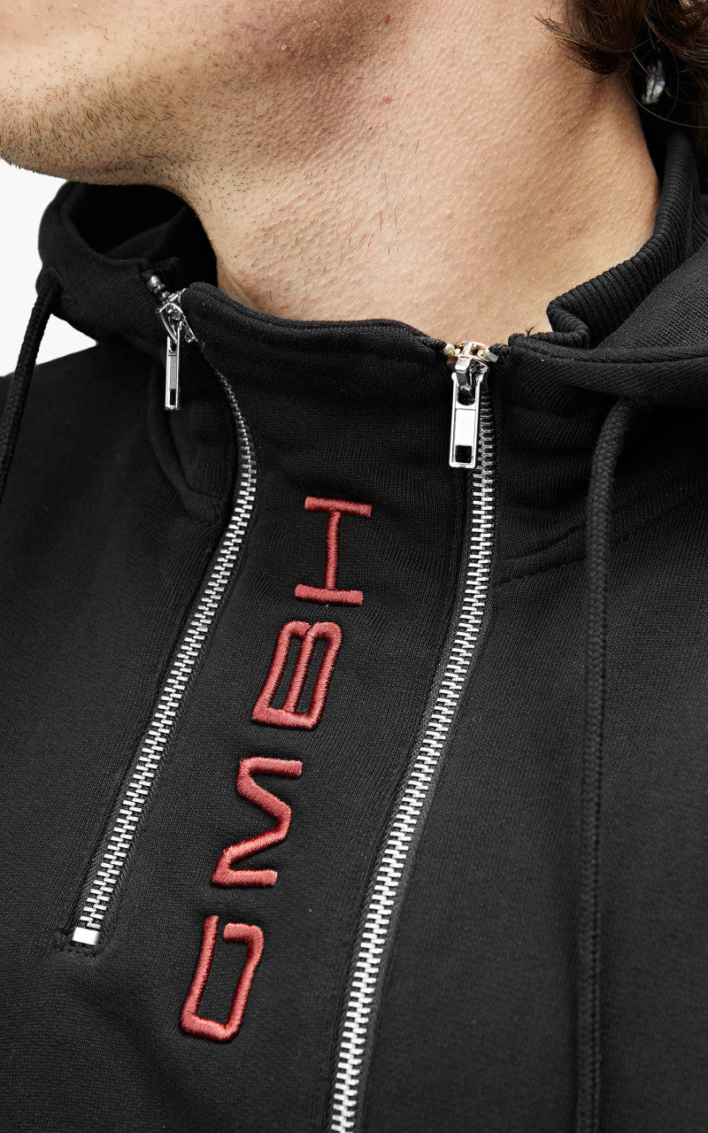 GmbH Murad Jersey Jacket With Extended Collar Black - Image 8