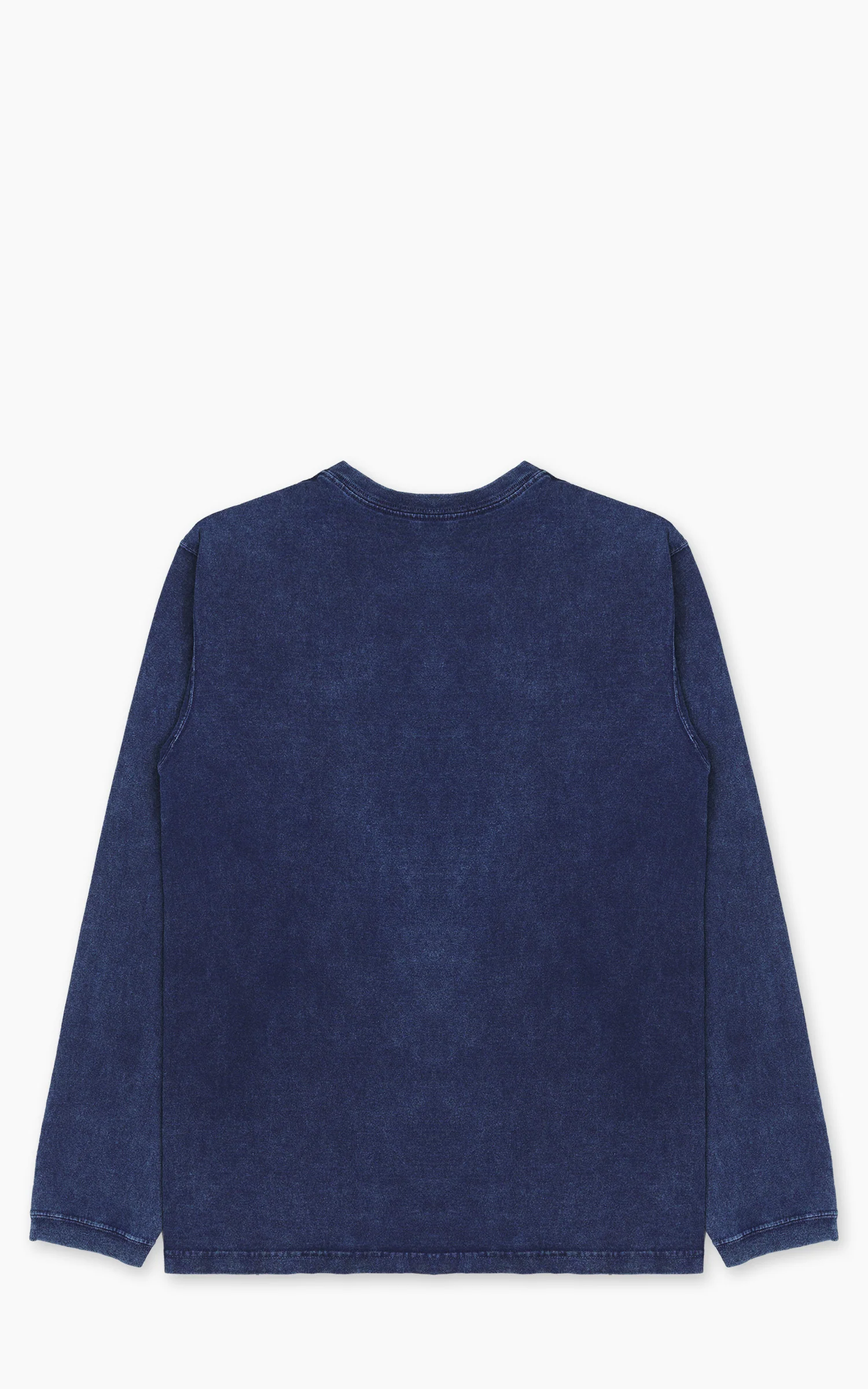 Good On L/S Crew T-Shirt Indigo Shave - Image 3