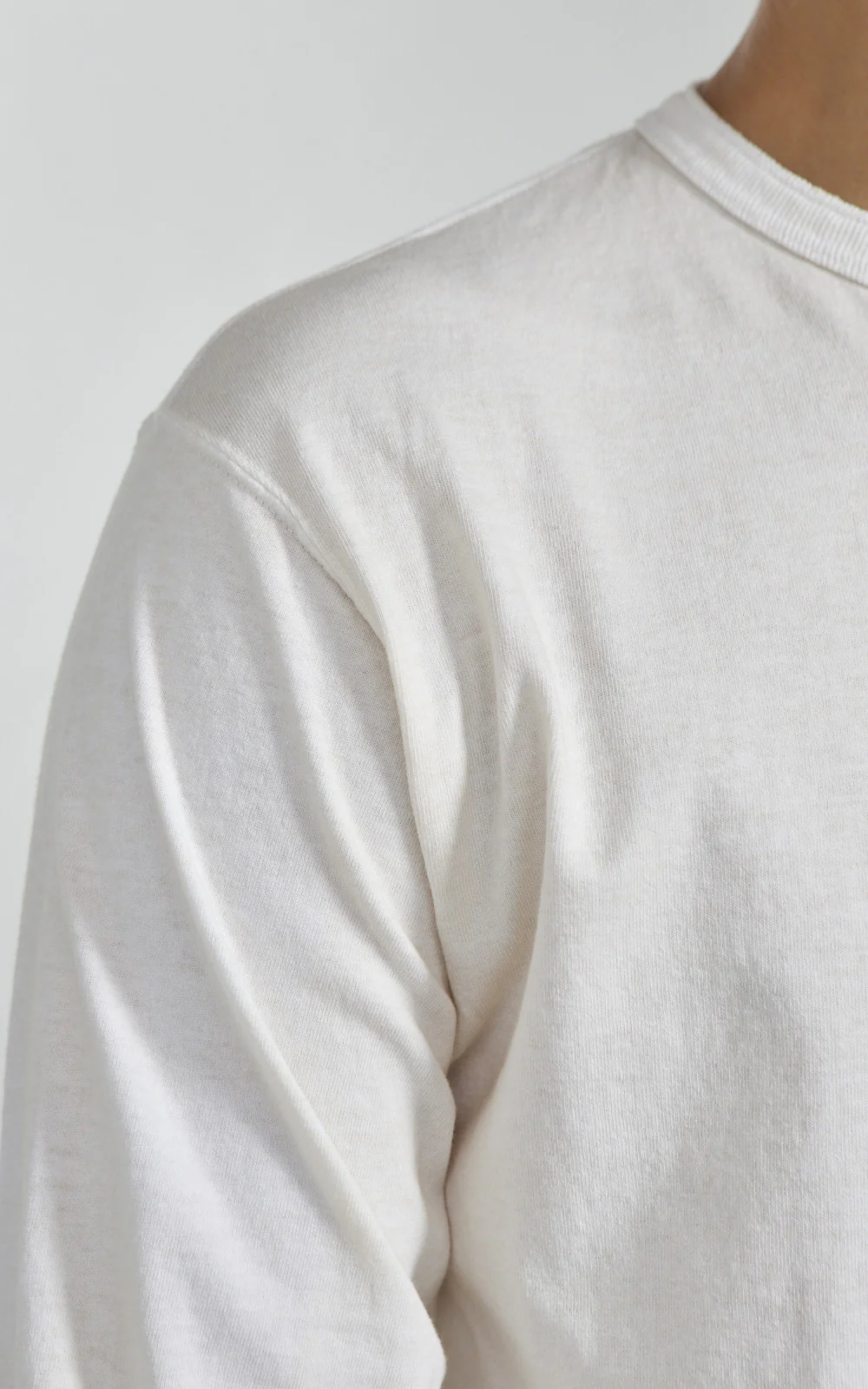 Good On L/S Henley T-Shirt P-Natural - Image 5