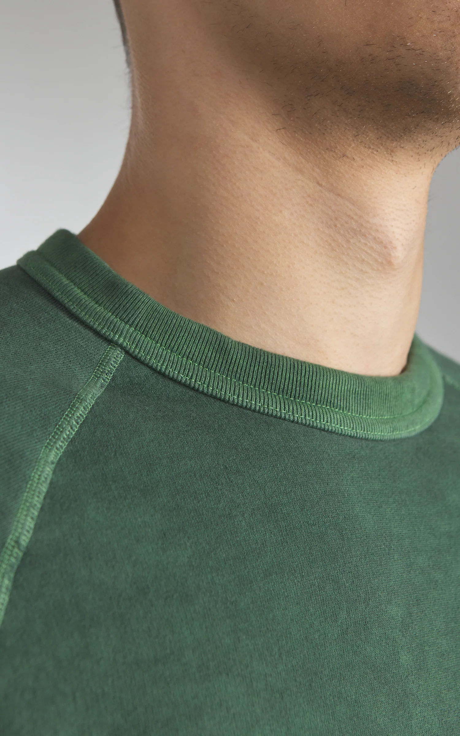 Good On Raglan Crew Sweatshirt P-Dark Green - Image 5