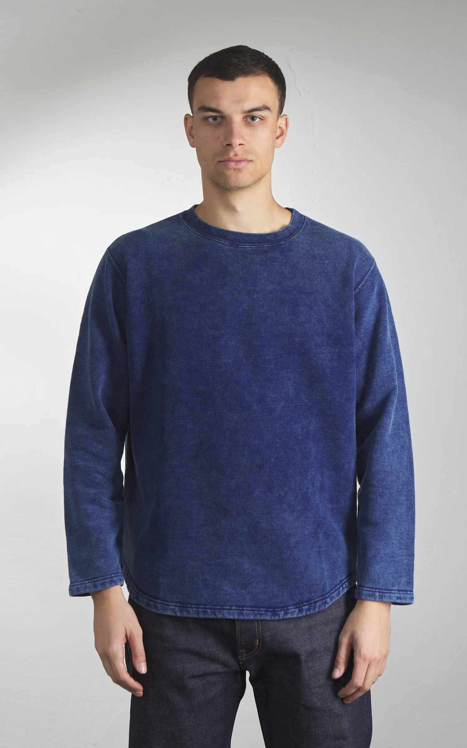 Good On Rough Crew Sweatshirt Indigo Shave - Image 2