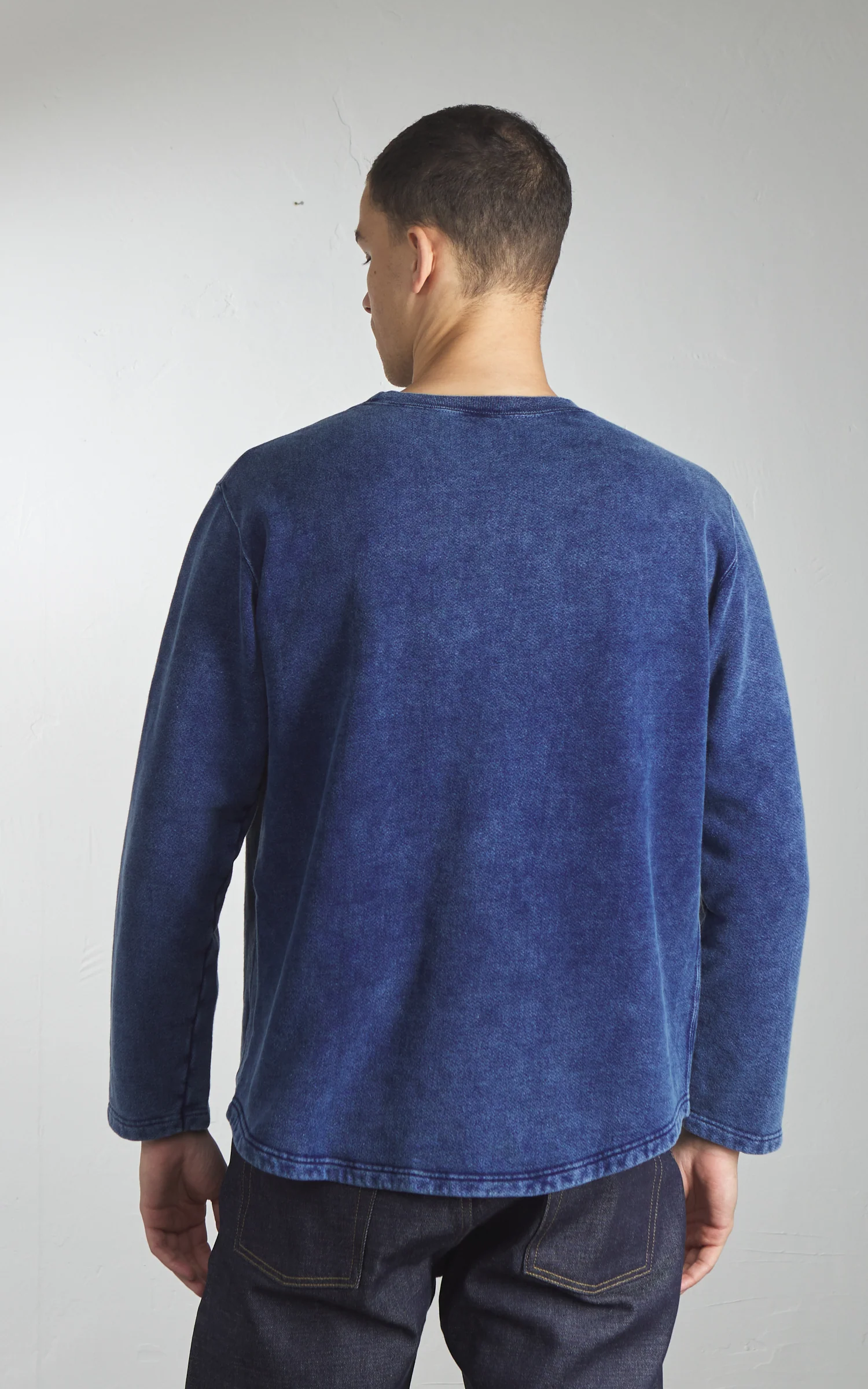 Good On Rough Crew Sweatshirt Indigo Shave - Image 6