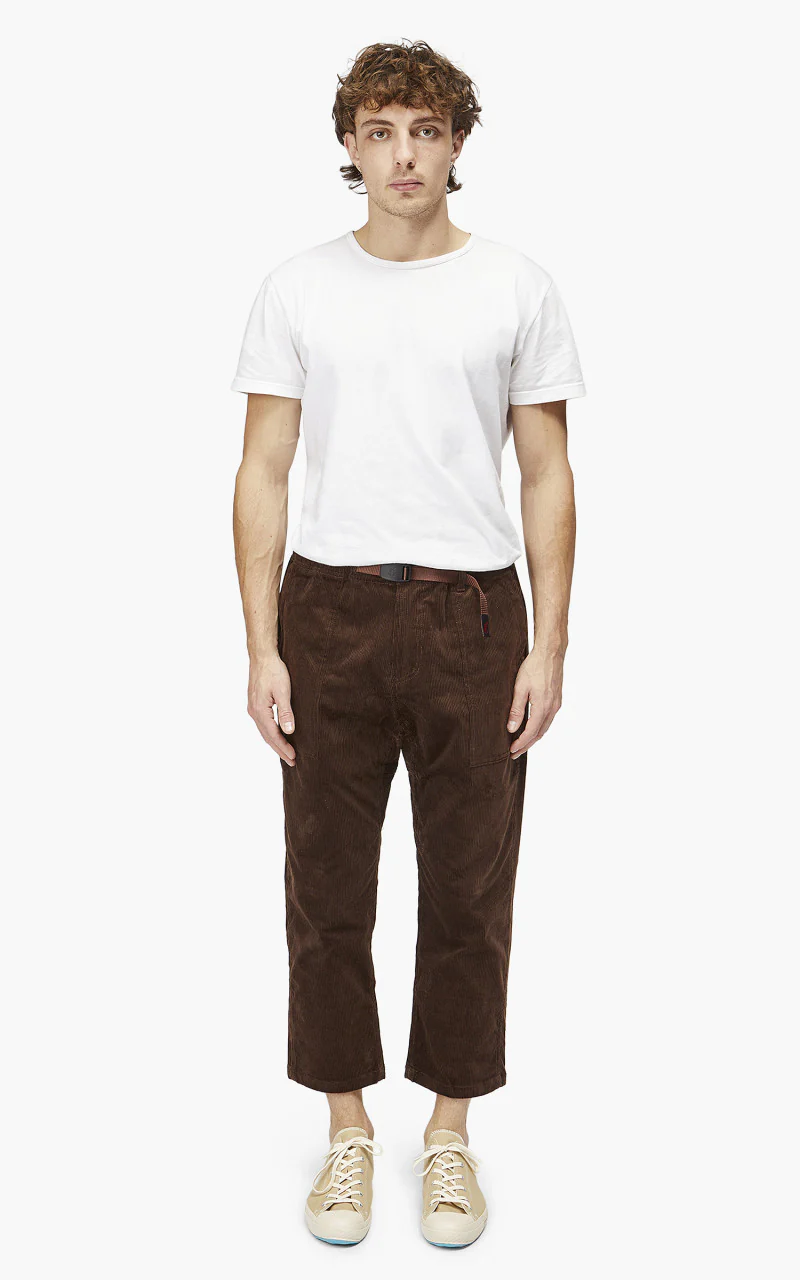 Gramicci Corduroy Loose Tapered Pants Dark Brown - Image 2