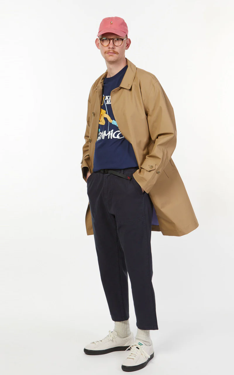 Gramicci Loose Tapered Twill Pants Double Navy - Image 3