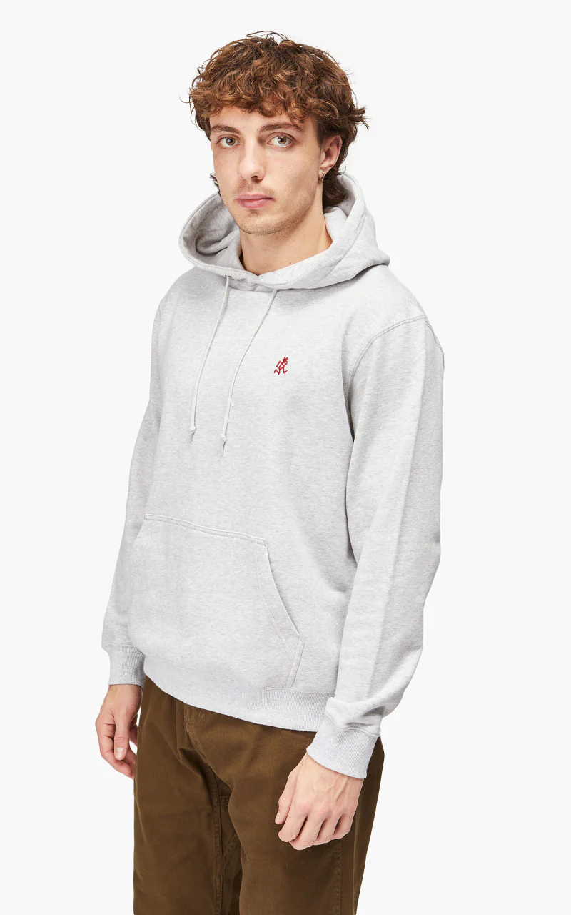 Gramicci One Point Hooded Sweatshirt Ash Heather - Image 3