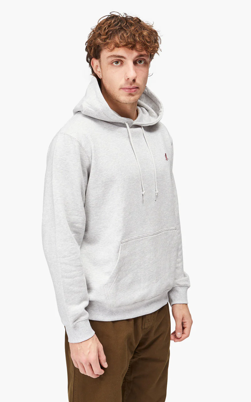Gramicci One Point Hooded Sweatshirt Ash Heather - Image 4