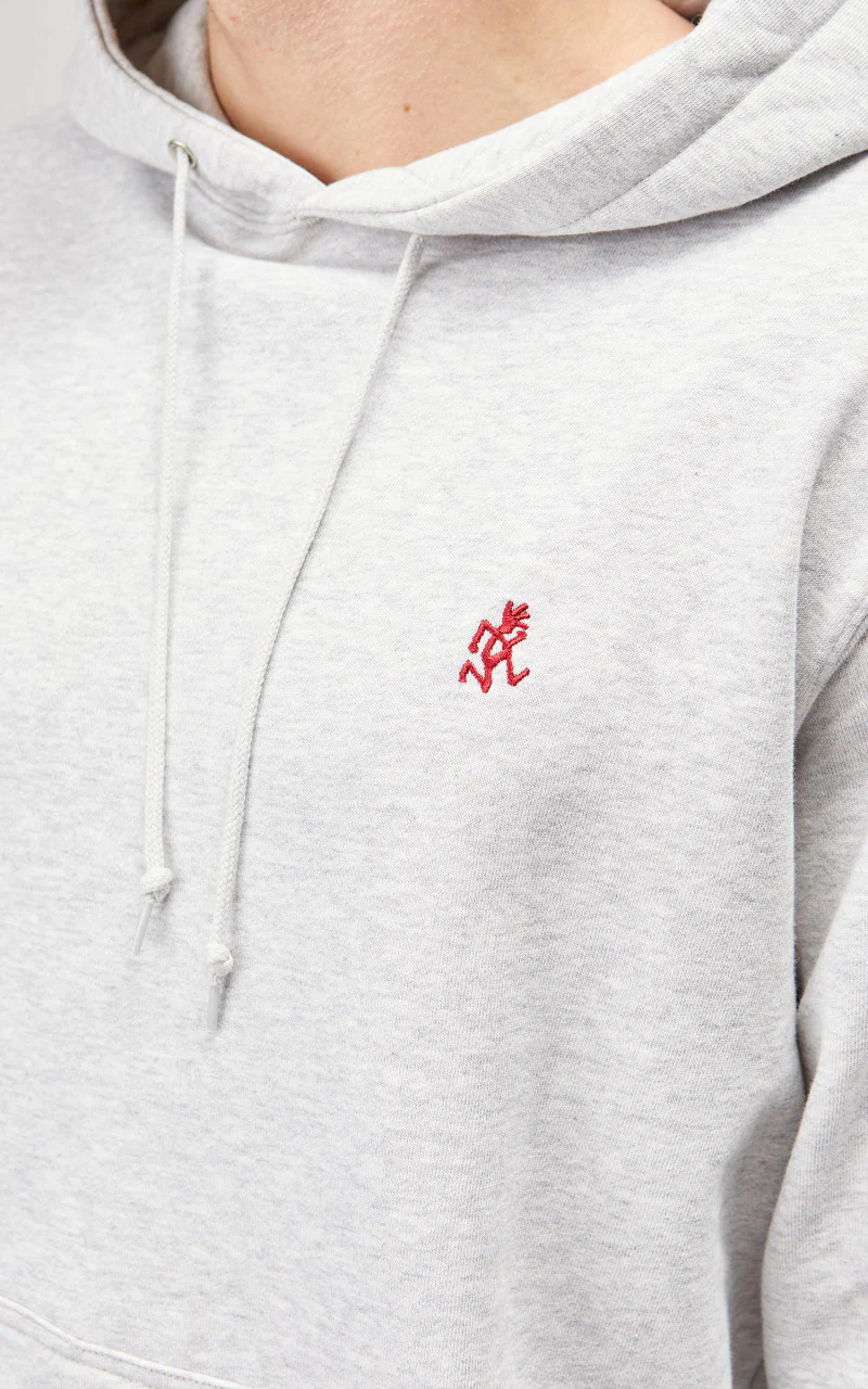 Gramicci One Point Hooded Sweatshirt Ash Heather - Image 6