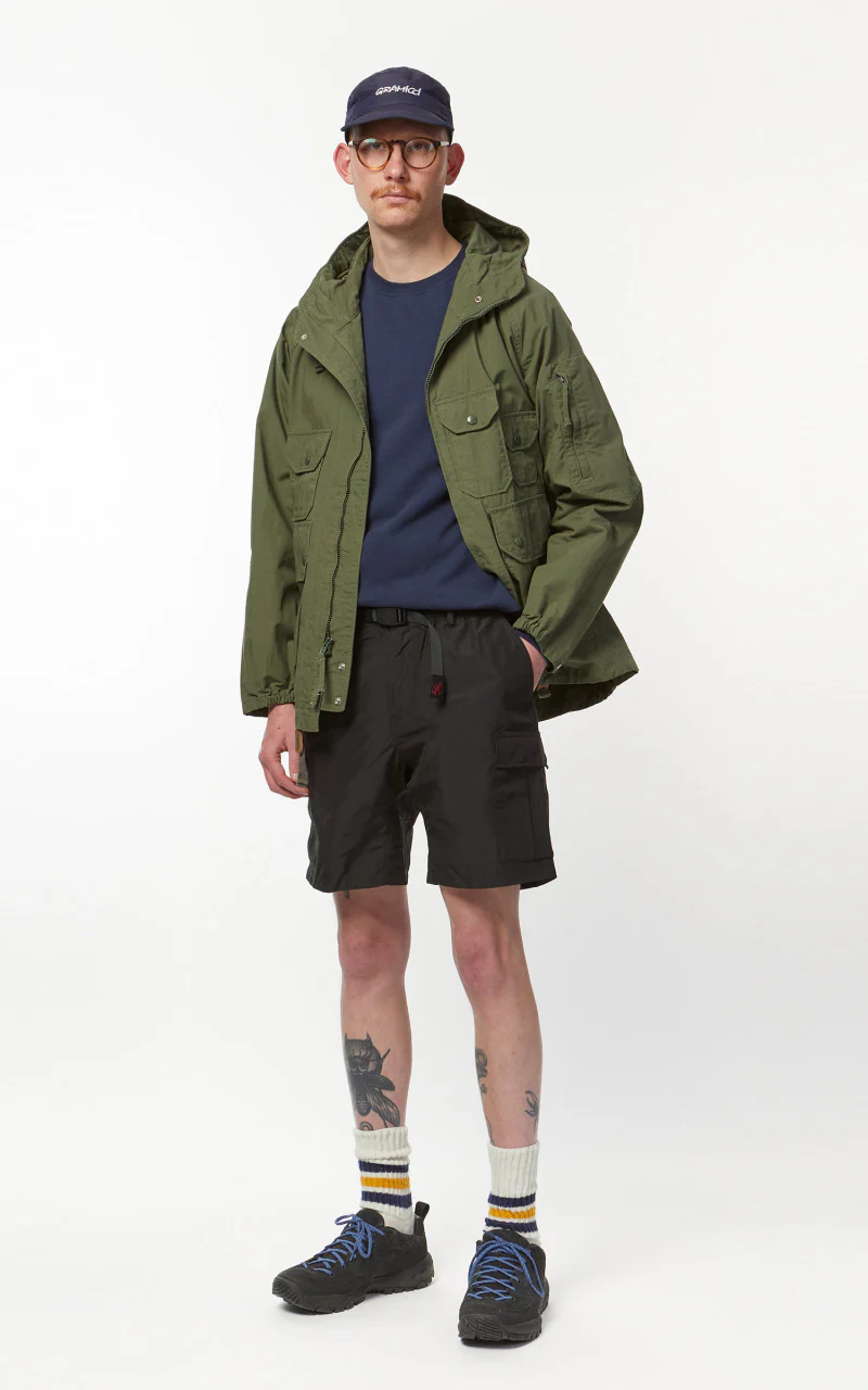 Gramicci Shell Cargo Shorts Black - Image 3