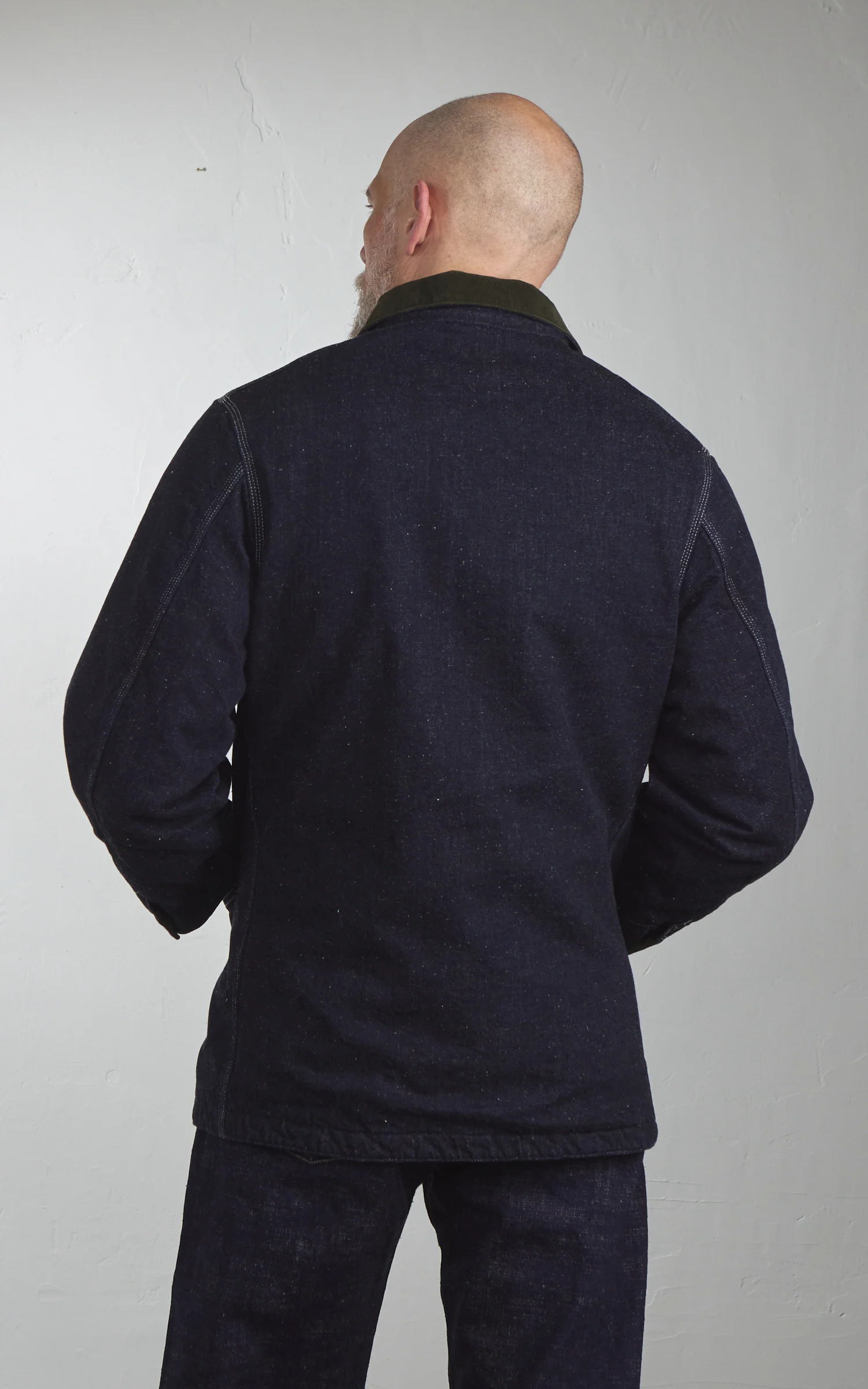 Graph Zero Blanket Lined Chore Jacket Indigo - Image 4
