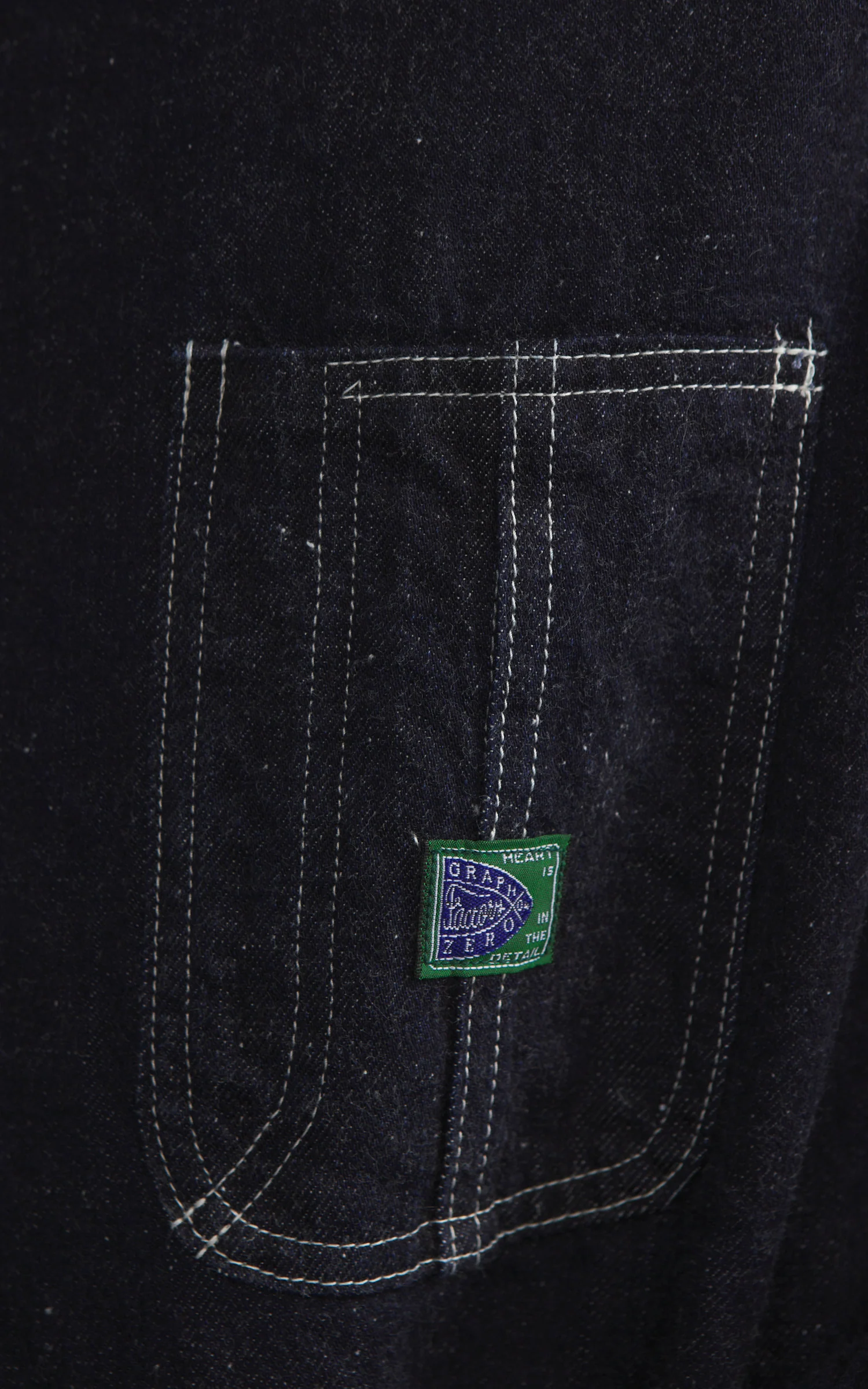 Graph Zero Blanket Lined Chore Jacket Indigo - Image 6