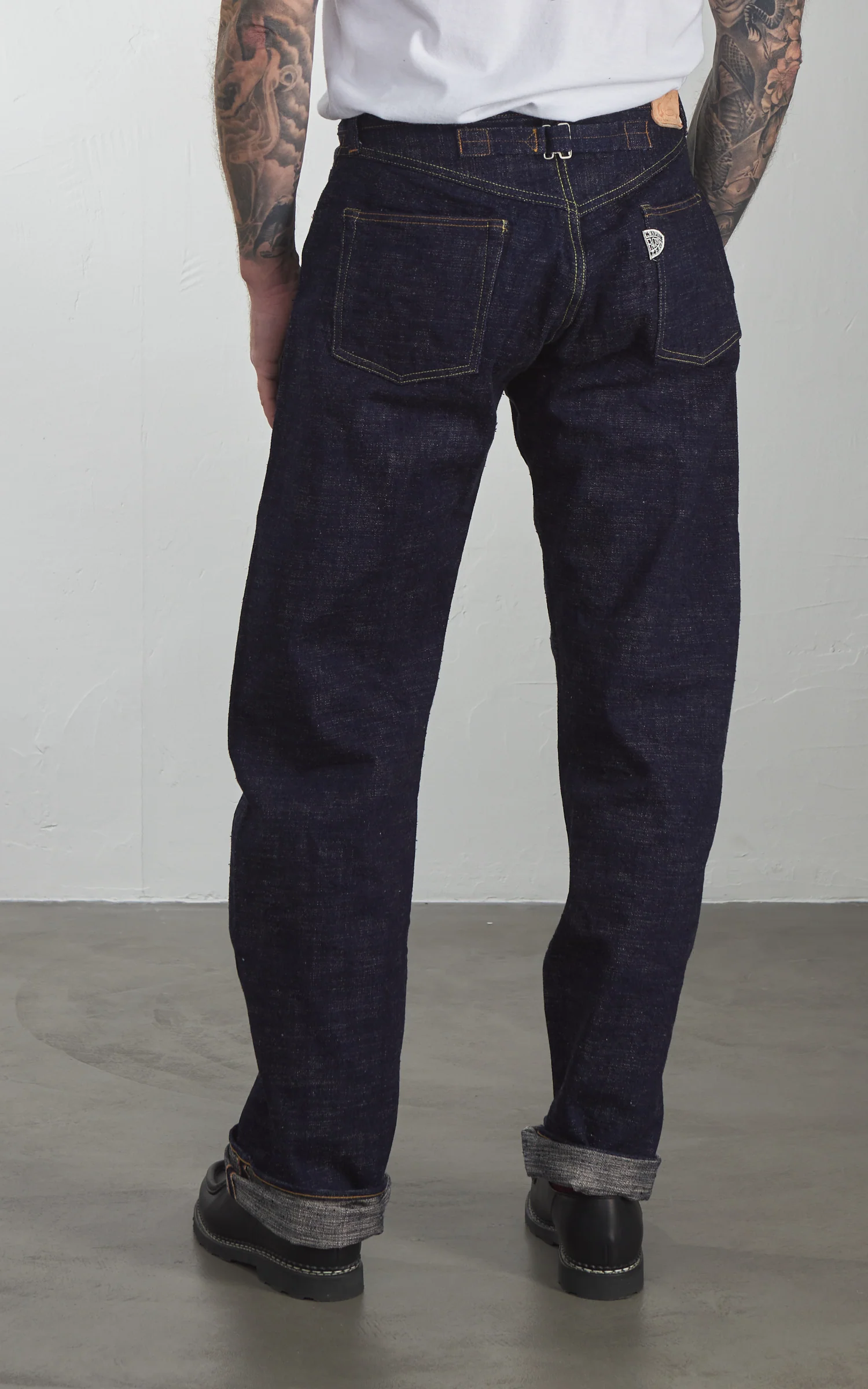 Graph Zero Heritage Loose Straight Jeans Slub Denim Indigo 15oz - Image 4