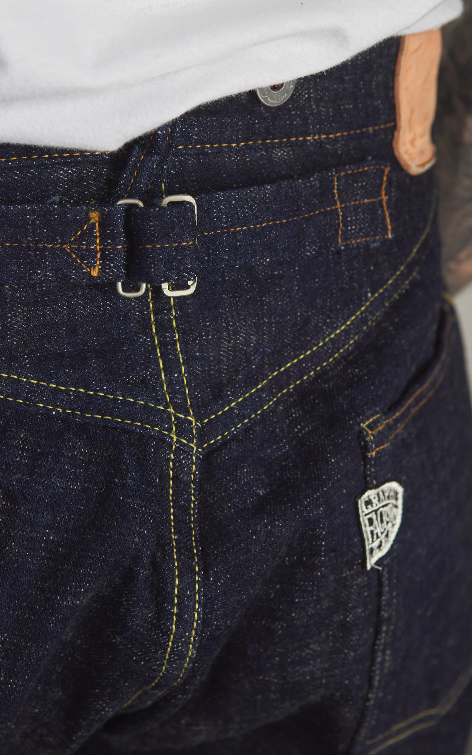 Graph Zero Heritage Loose Straight Jeans Slub Denim Indigo 15oz - Image 5