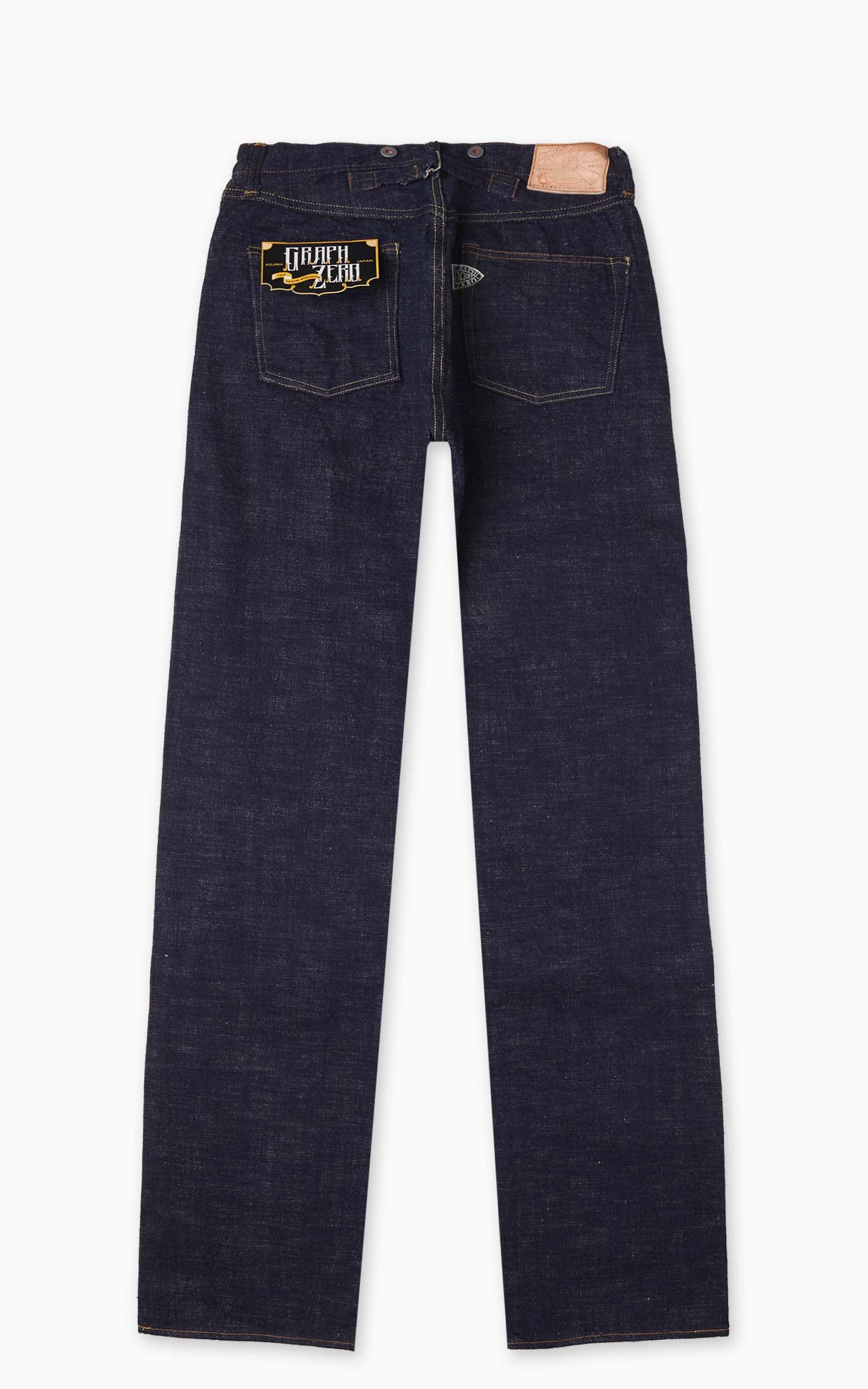 Graph Zero Heritage Loose Straight Jeans Slub Denim Indigo 15oz - Image 7