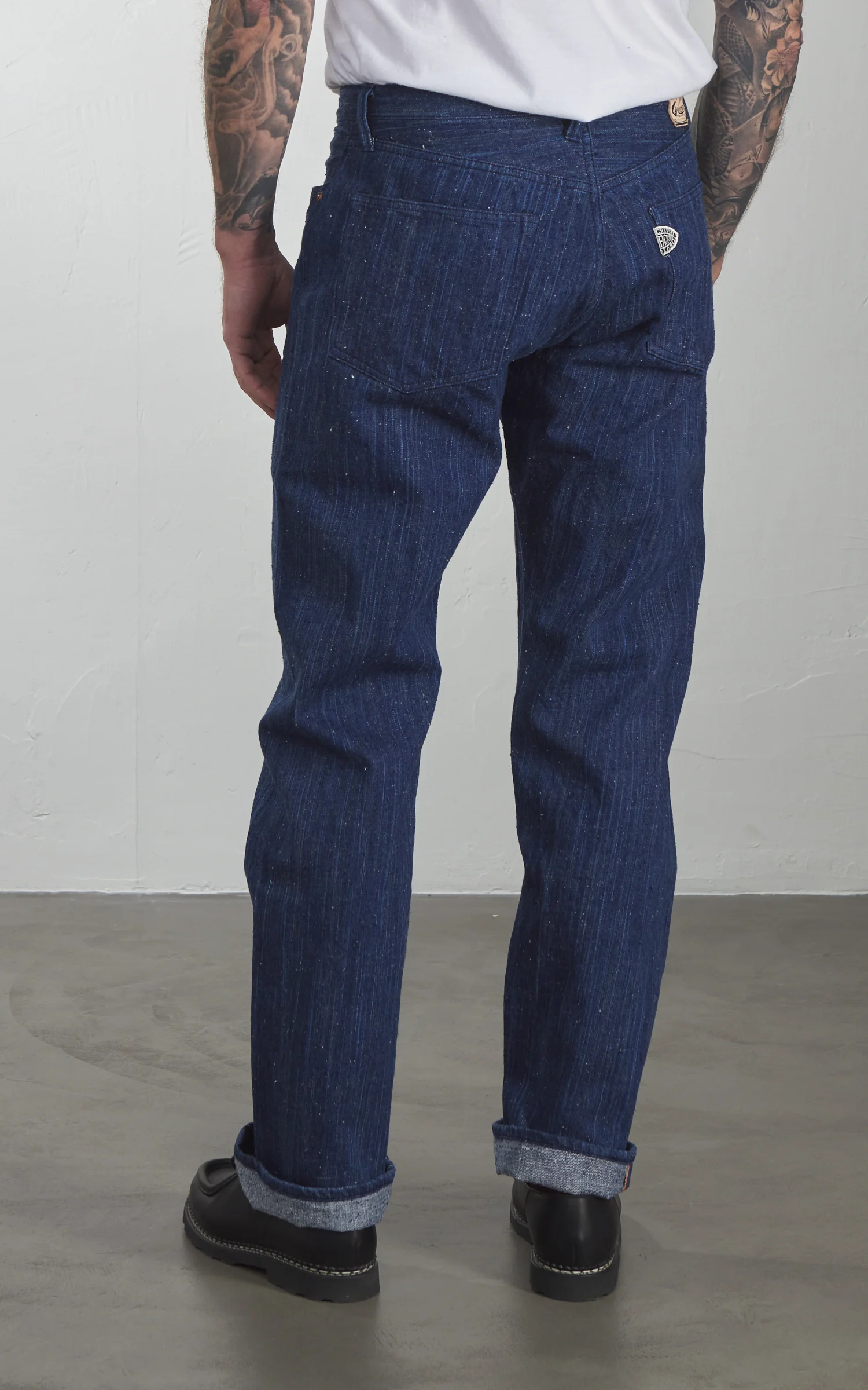Graph Zero Natural Dyed Regular Straight Jeans Natural Indigo 13oz - Image 4