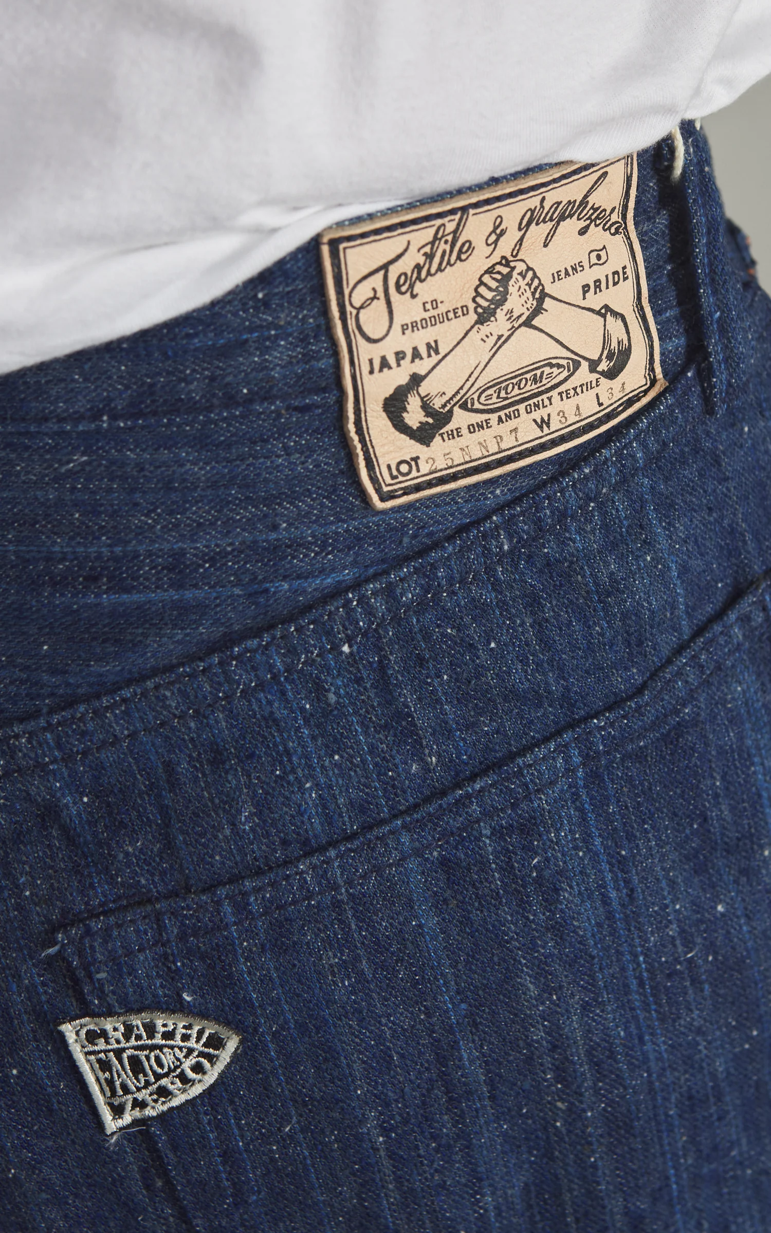 Graph Zero Natural Dyed Regular Straight Jeans Natural Indigo 13oz - Image 5