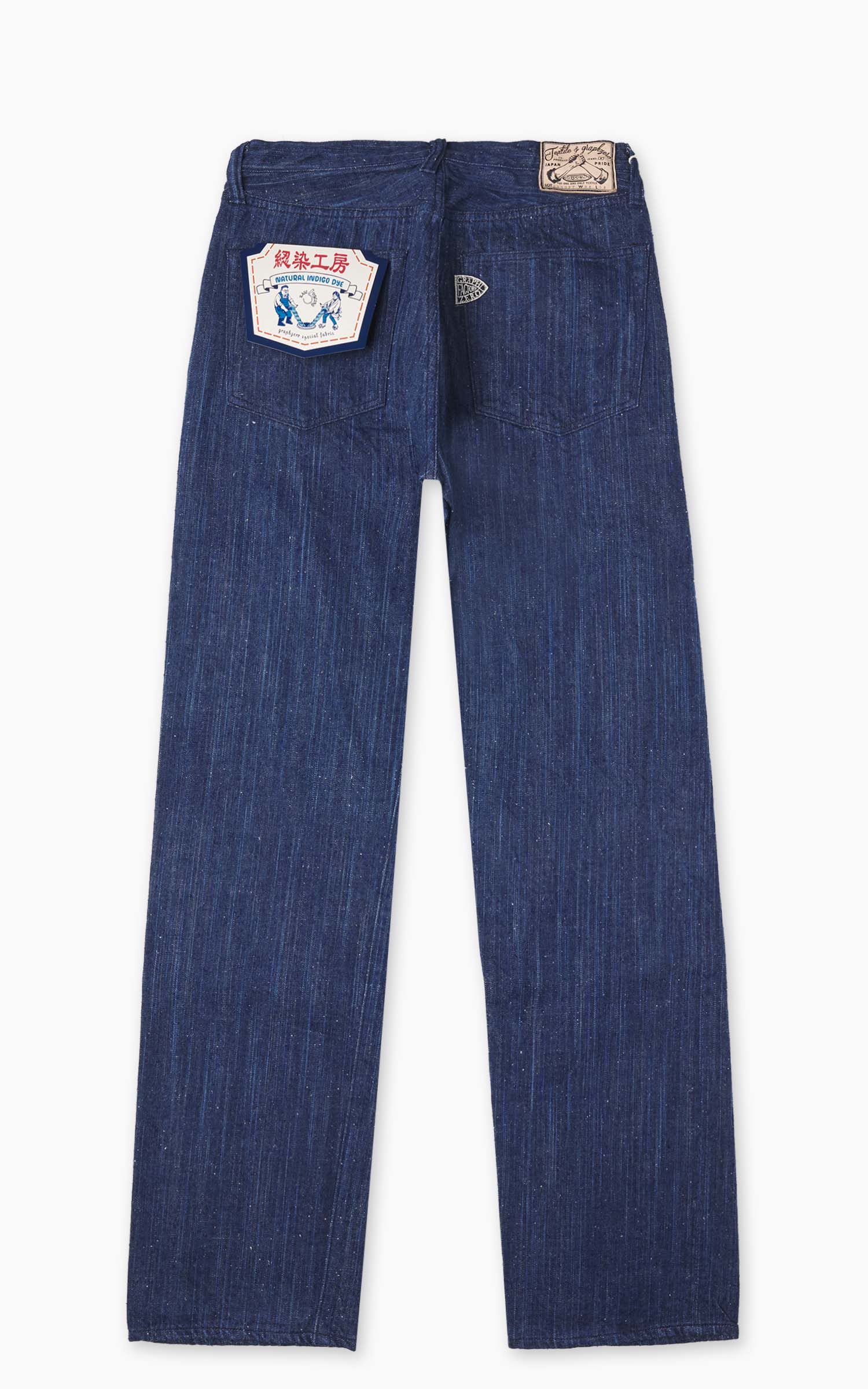 Graph Zero Natural Dyed Regular Straight Jeans Natural Indigo 13oz - Image 7