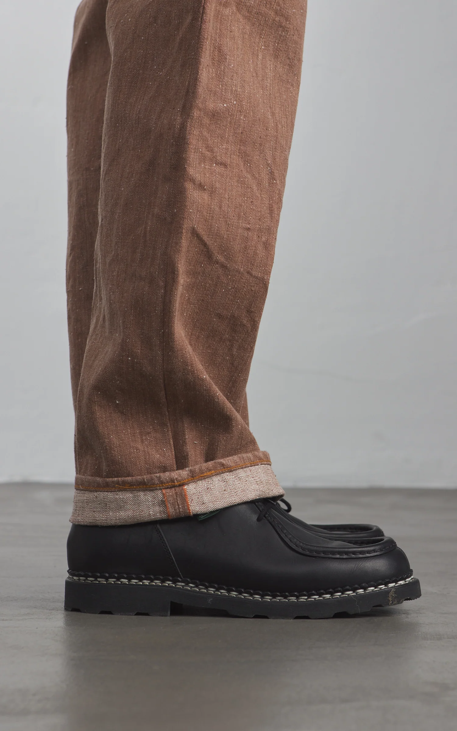 Graph Zero Natural Dyed Regular Straight Jeans Persimmon Tannin 13oz - Image 6