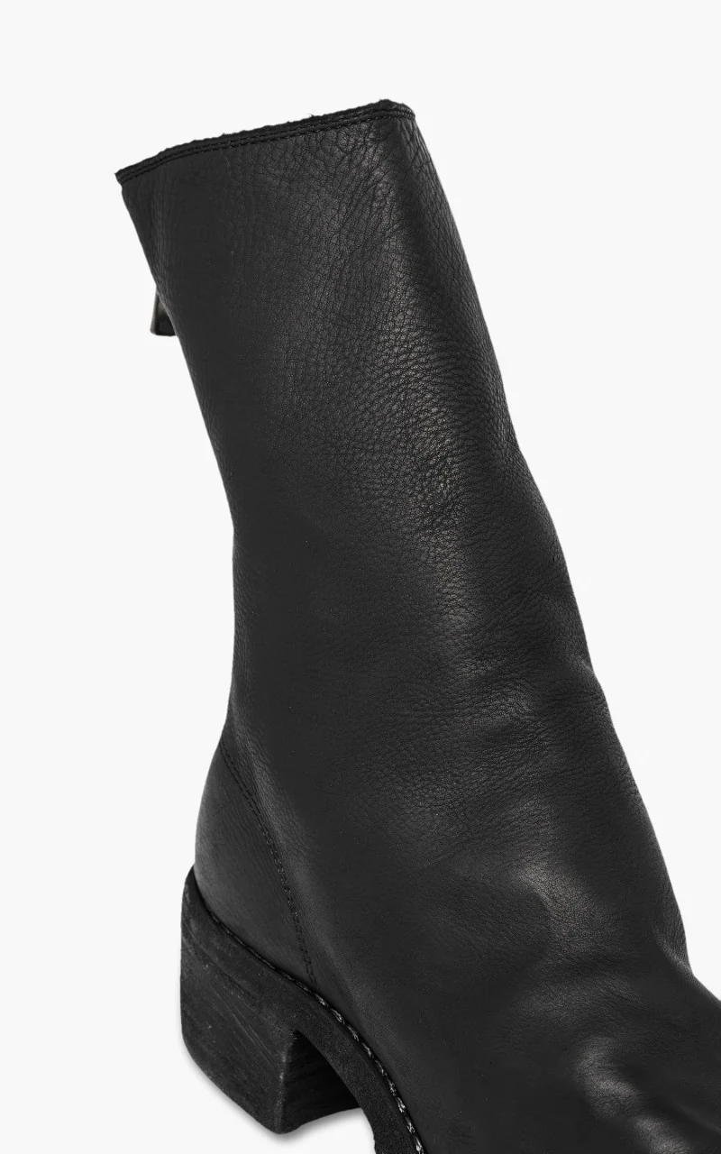 Guidi 788Z Back Zip Mid Boot Baby Calf Full Grain Black - Image 3