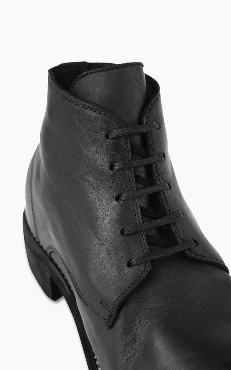 Guidi 793 Leather Laced Up Ankle Boot Black - Image 3