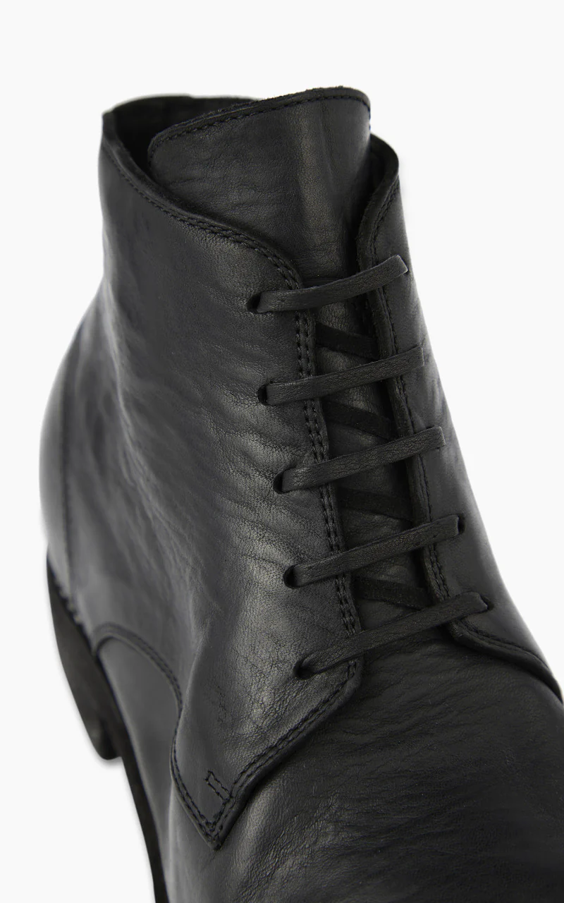 Guidi 993 Leather Laced Up Ankle Boot Black - Image 3