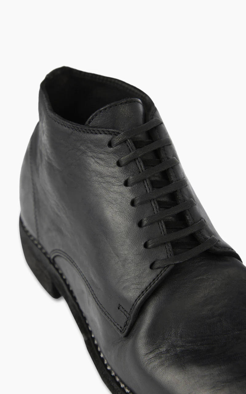 Guidi 994 Leather Desert Ankle Boot Black - Image 4