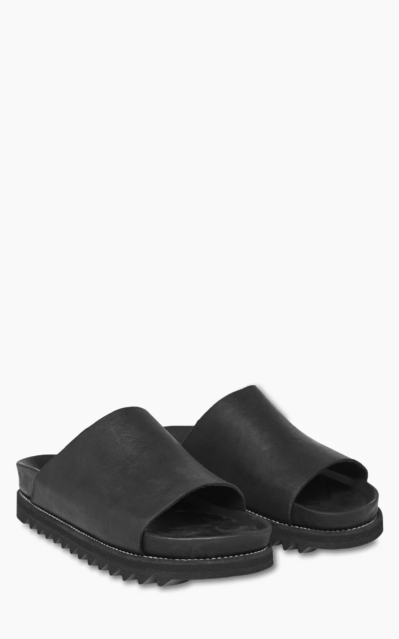 Guidi BRK06 Leather Open Toe Sandal Black - Image 2