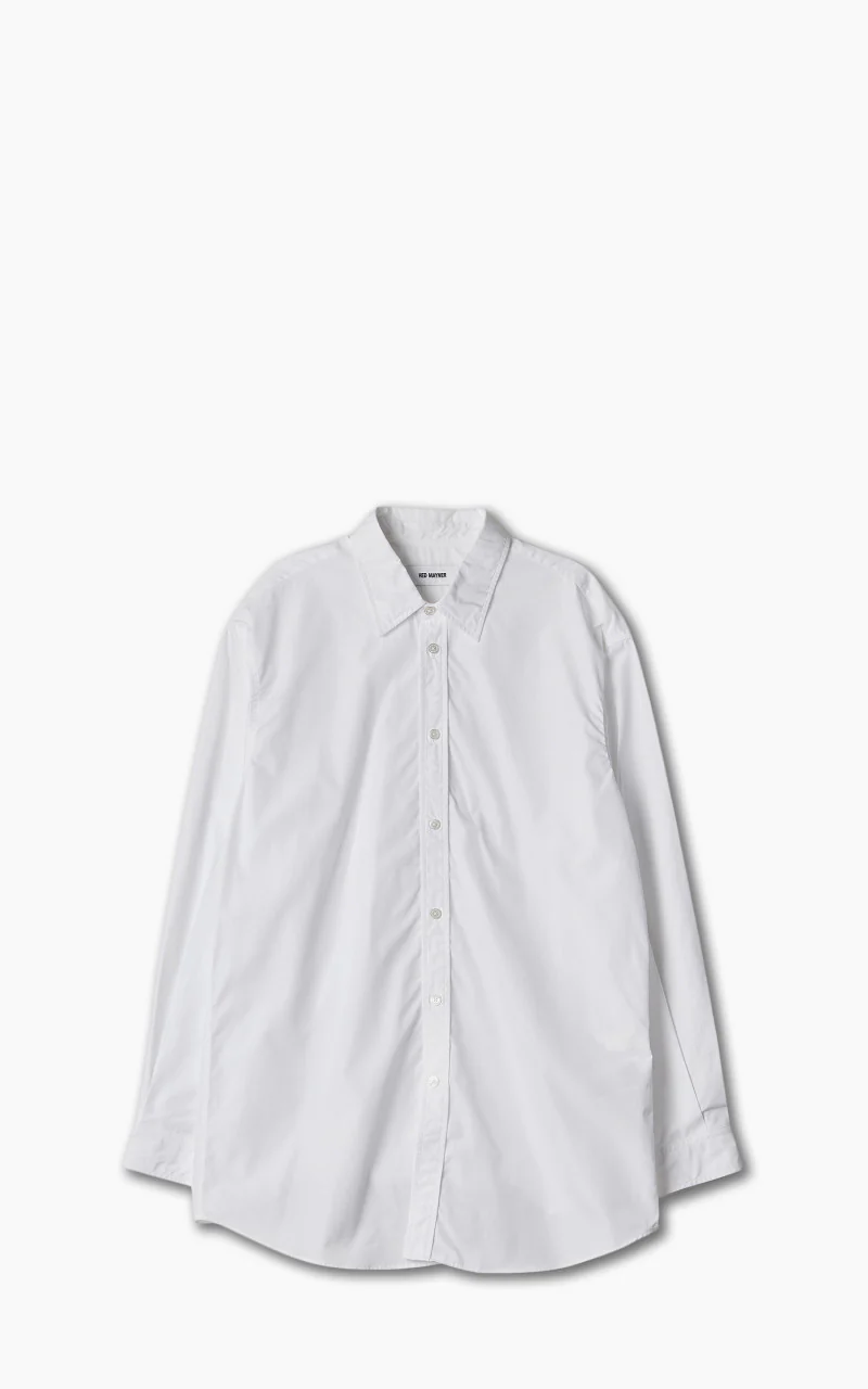 Hed Mayner Open Back Shirt White