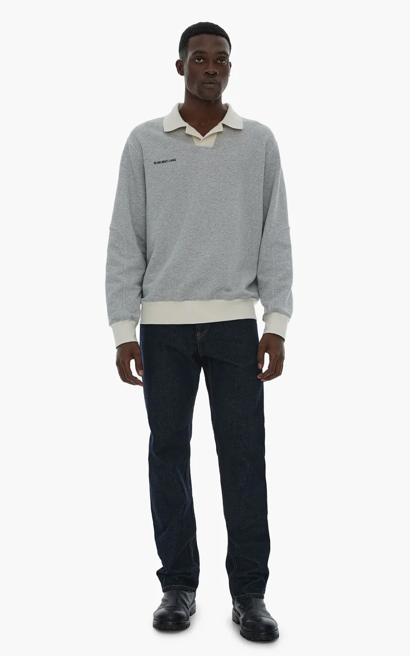 Helmut Lang Logo Rugby Shirt Vapor Heather - Image 2