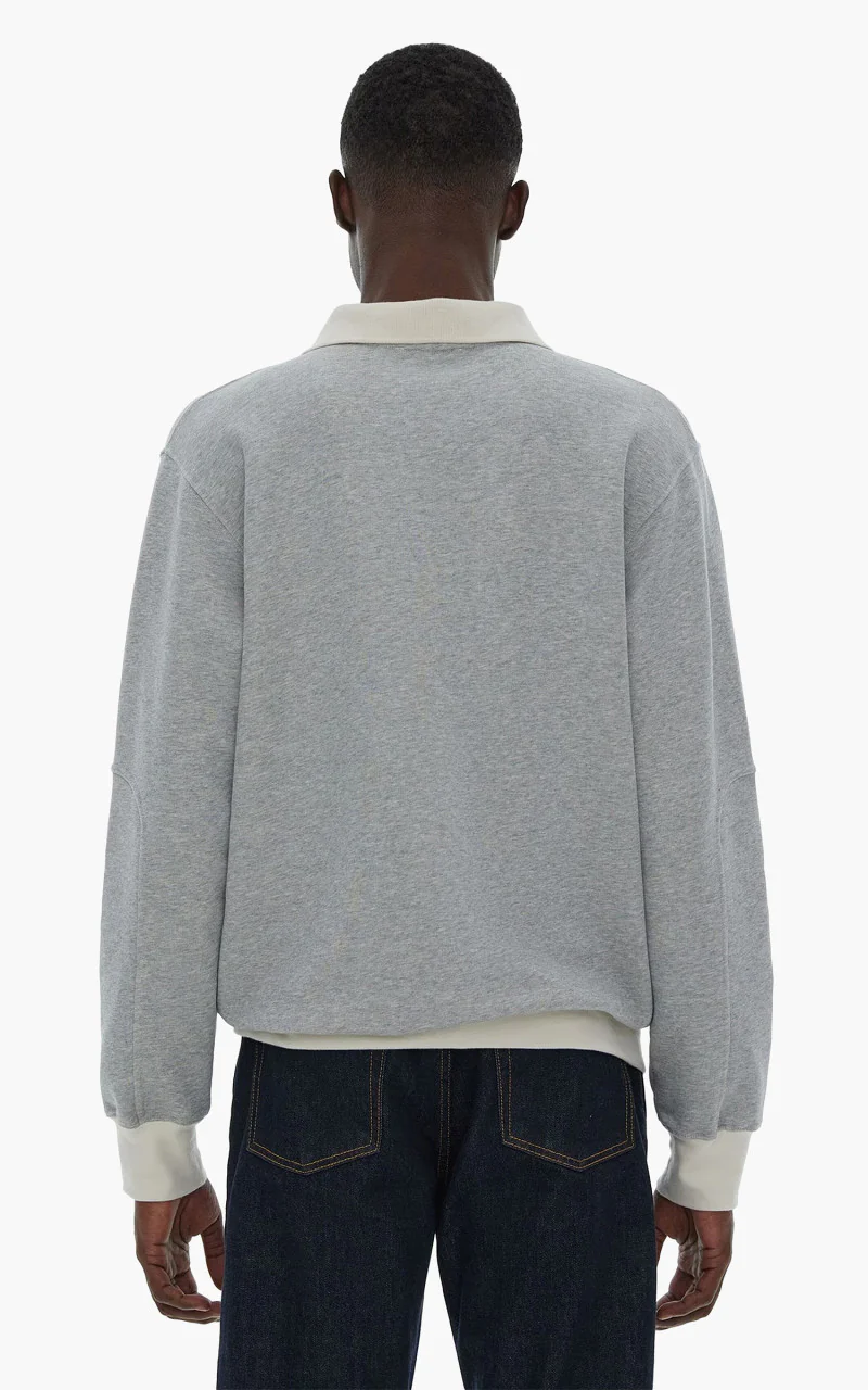 Helmut Lang Logo Rugby Shirt Vapor Heather - Image 4