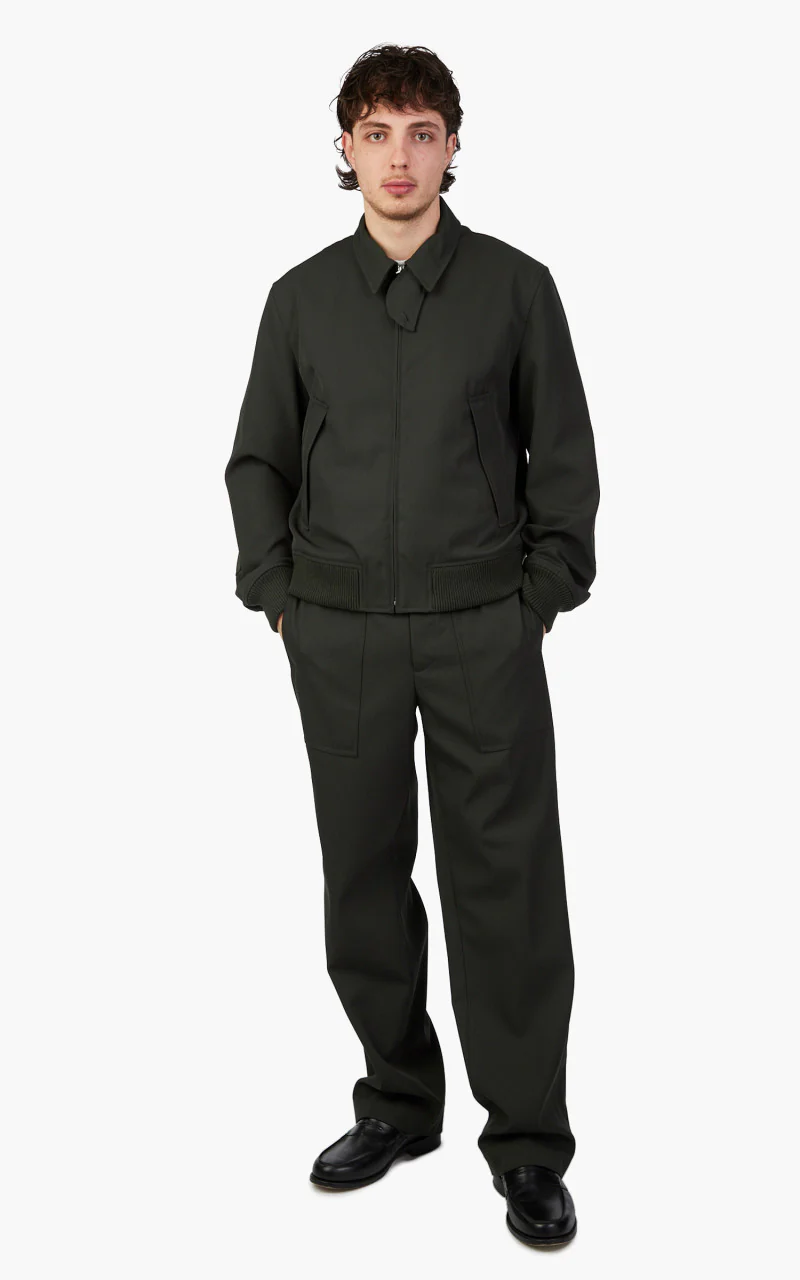 Helmut Lang Twill Trousers Burnt Olive - Image 2