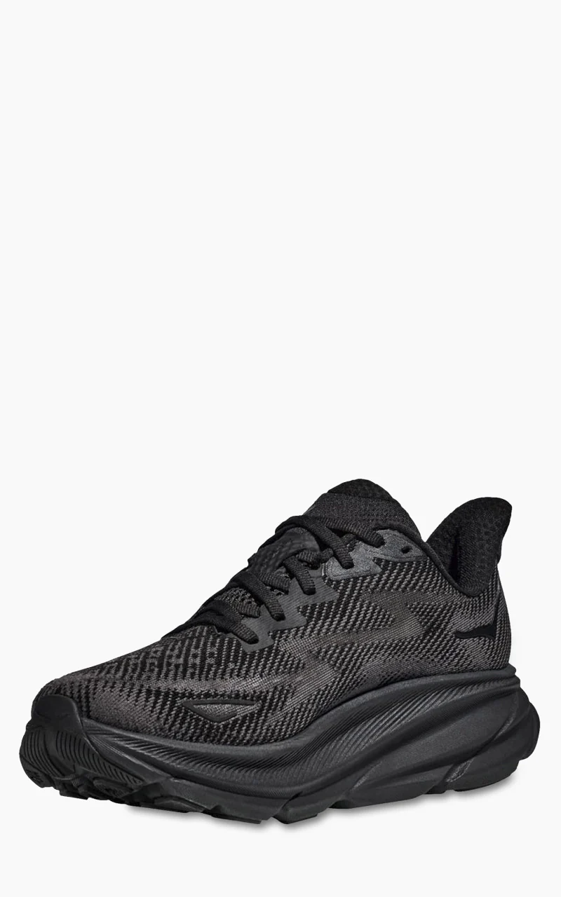 HOKA Clifton 9 Black/Black - Image 4