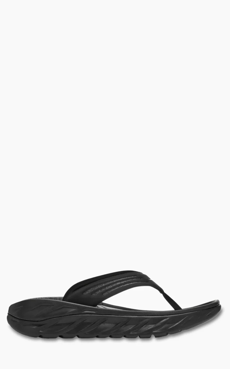 HOKA Ora Recovery Flip 2 Black/Dark Gull Gray - Image 7