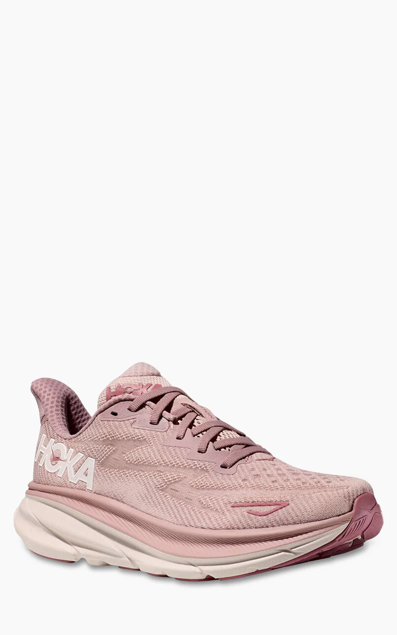 HOKA W Clifton 9 Pale Mauve/Peach Whip - Image 3