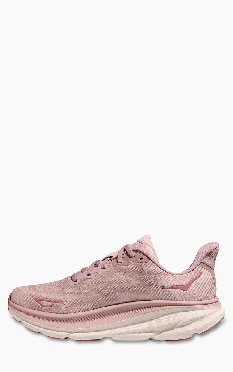 HOKA W Clifton 9 Pale Mauve/Peach Whip - Image 6