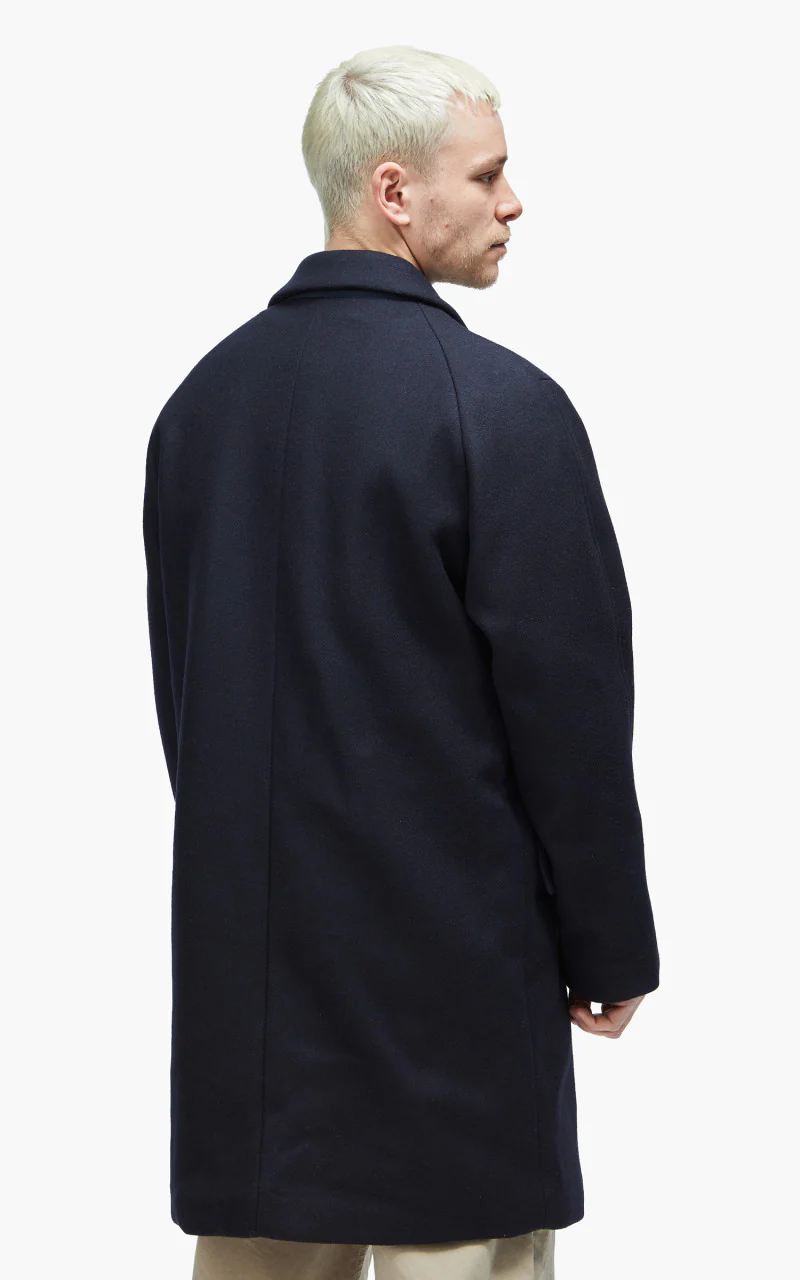 Homecore Steve Malmö Wool Coat Navy - Image 6