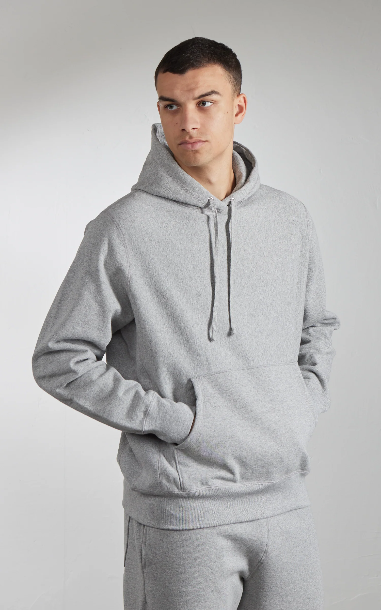 House Of Blanks Heavyweight Pullover Hoodie Heather Grey - Image 4