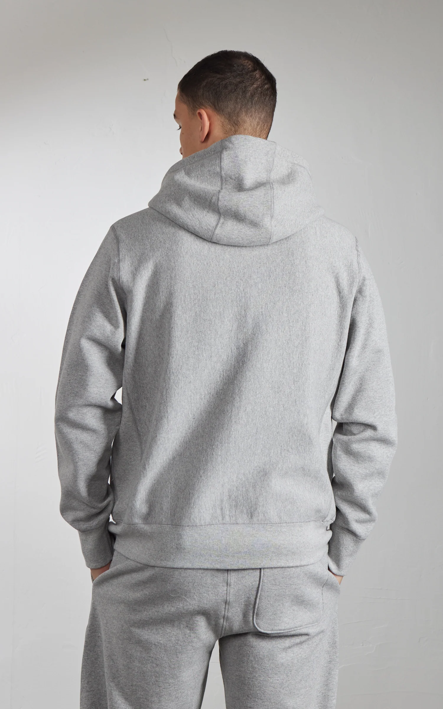 House Of Blanks Heavyweight Zip Hooded Sweatshirt Heather Grey - Image 6