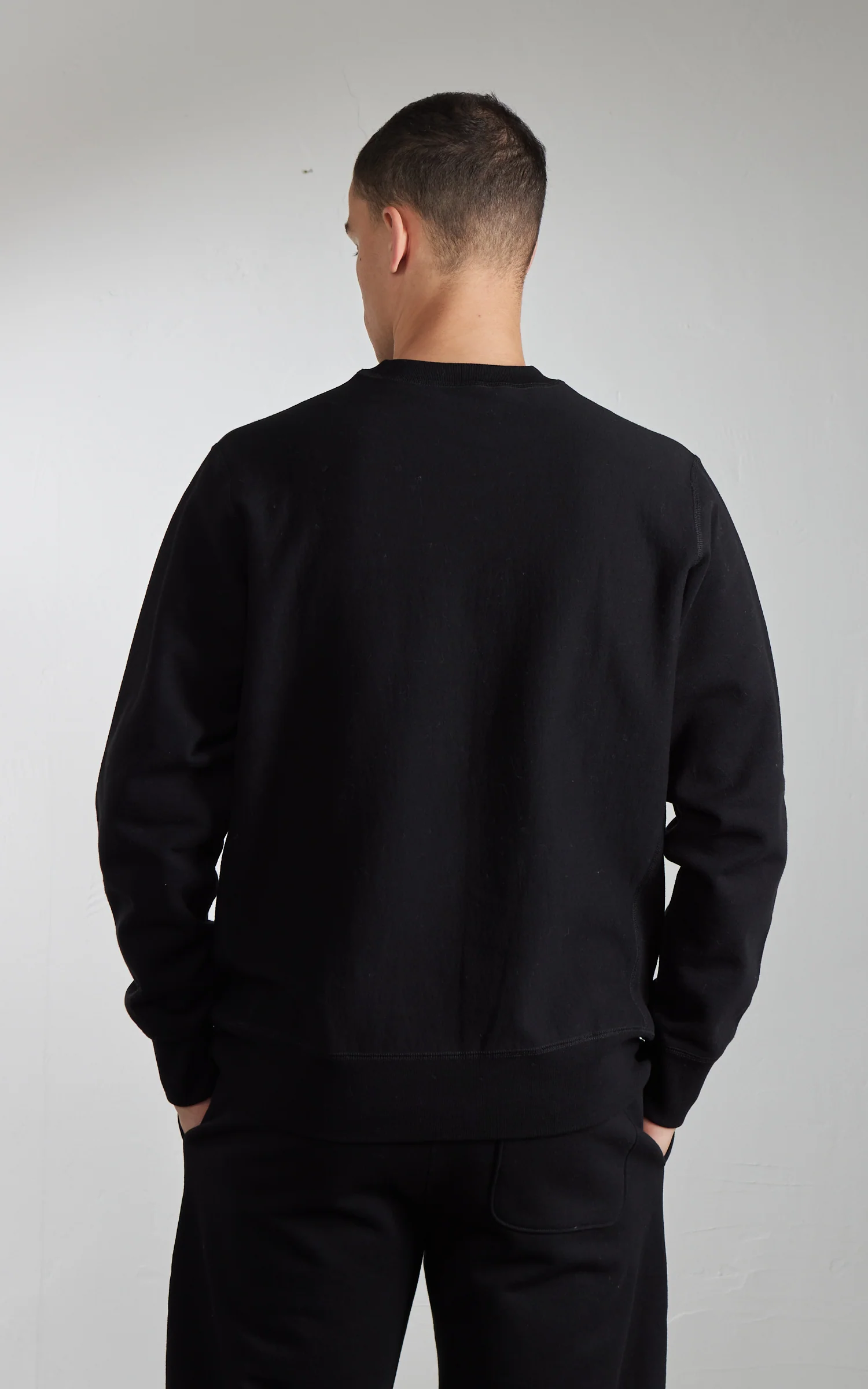 House Of Blanks Heavyweight Crewneck Sweatshirt Black - Image 6