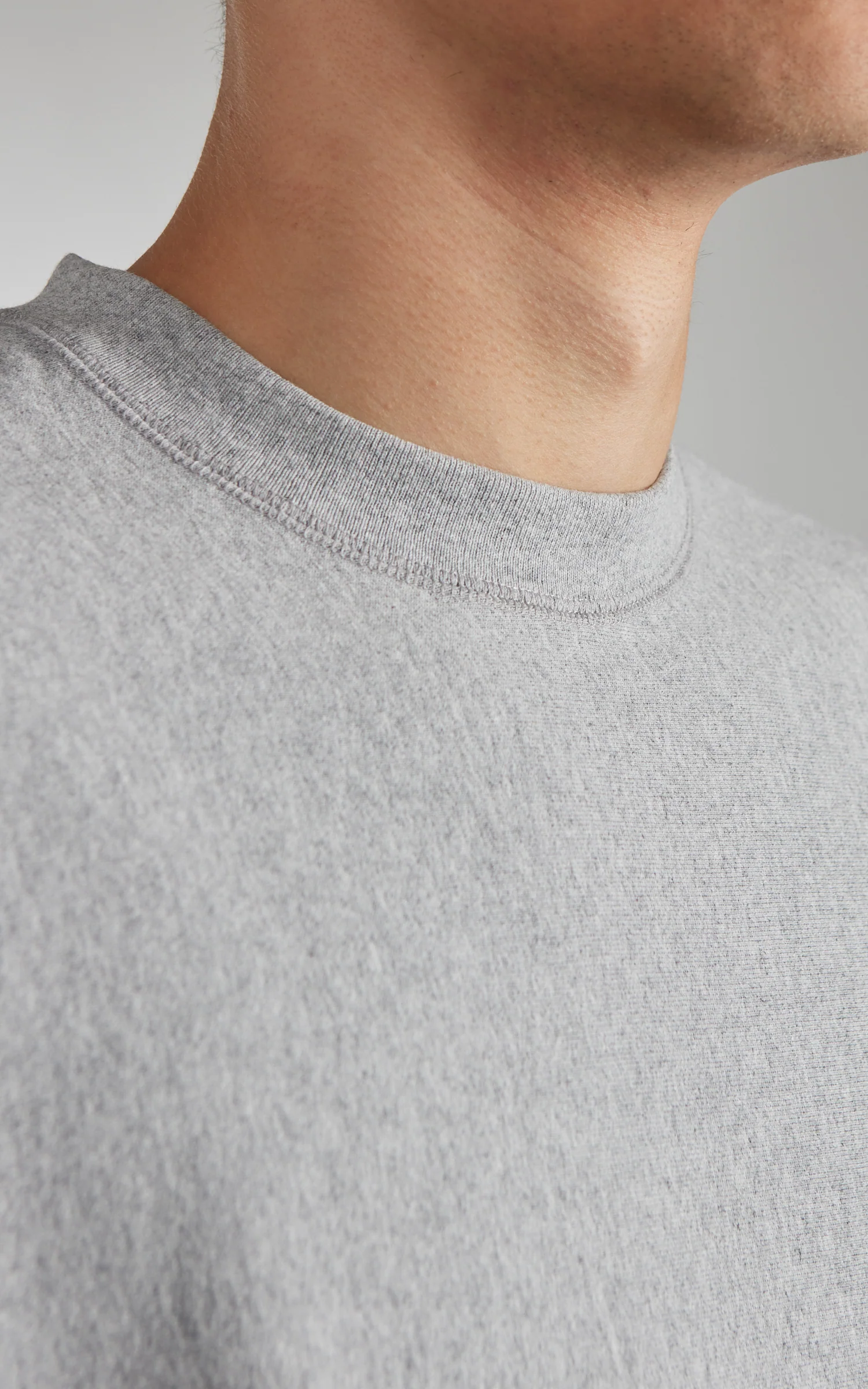 House Of Blanks Heavyweight Crewneck Sweatshirt Heather Grey - Image 5